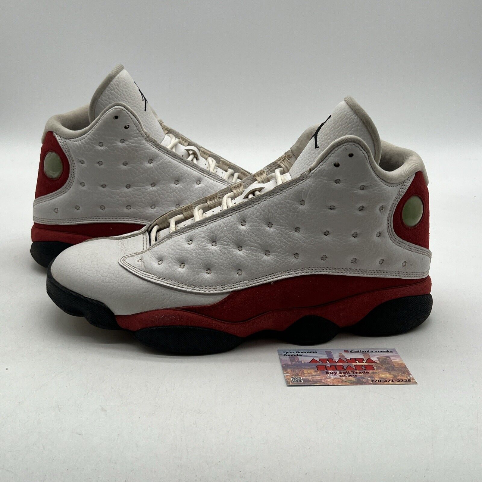 Size 11 - Jordan 13 Retro Chicago 2017 White Red Leather Suede (414571-122)