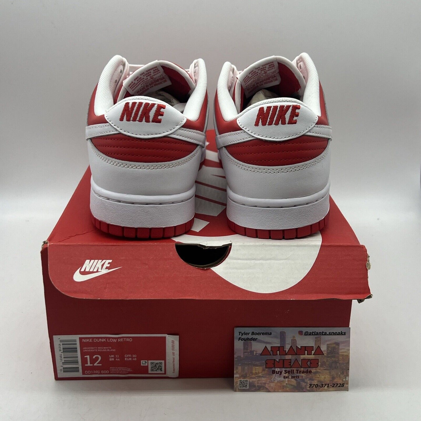 Size 12 - Nike Dunk Low Championship Red 2021 Brand New Og All