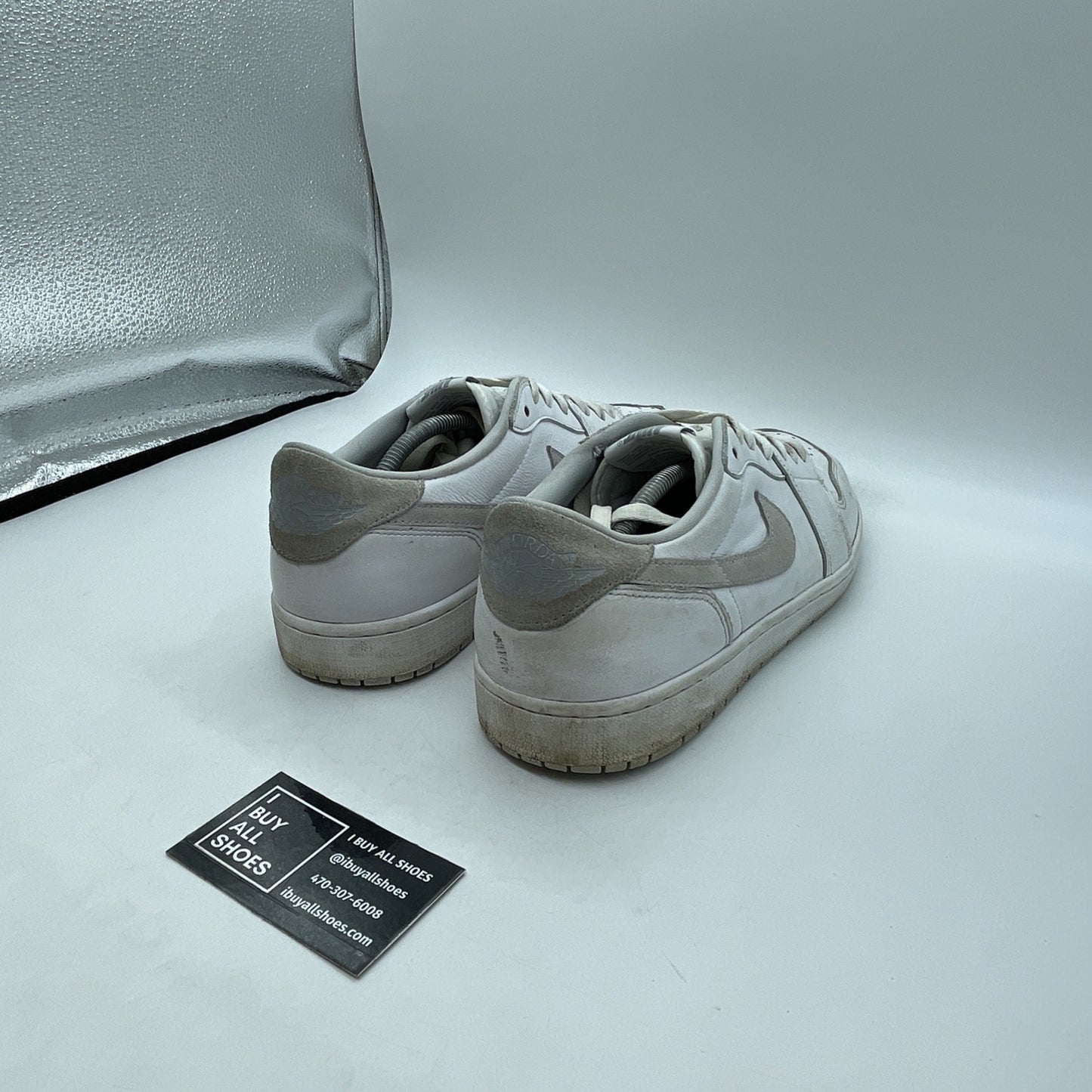 Size 13 - Jordan 1 Low OG Neutral Gray White Suede Leather (CZ0790-100)