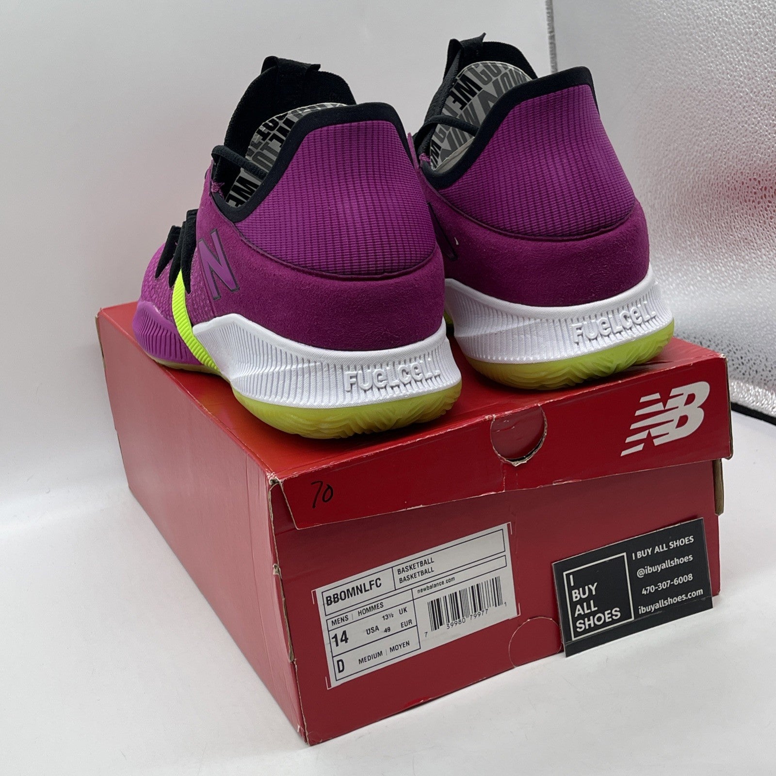 Size 14 - New Balance OMN1S Low Purple Green Black Suede 2020 (BB0MNLFC)
