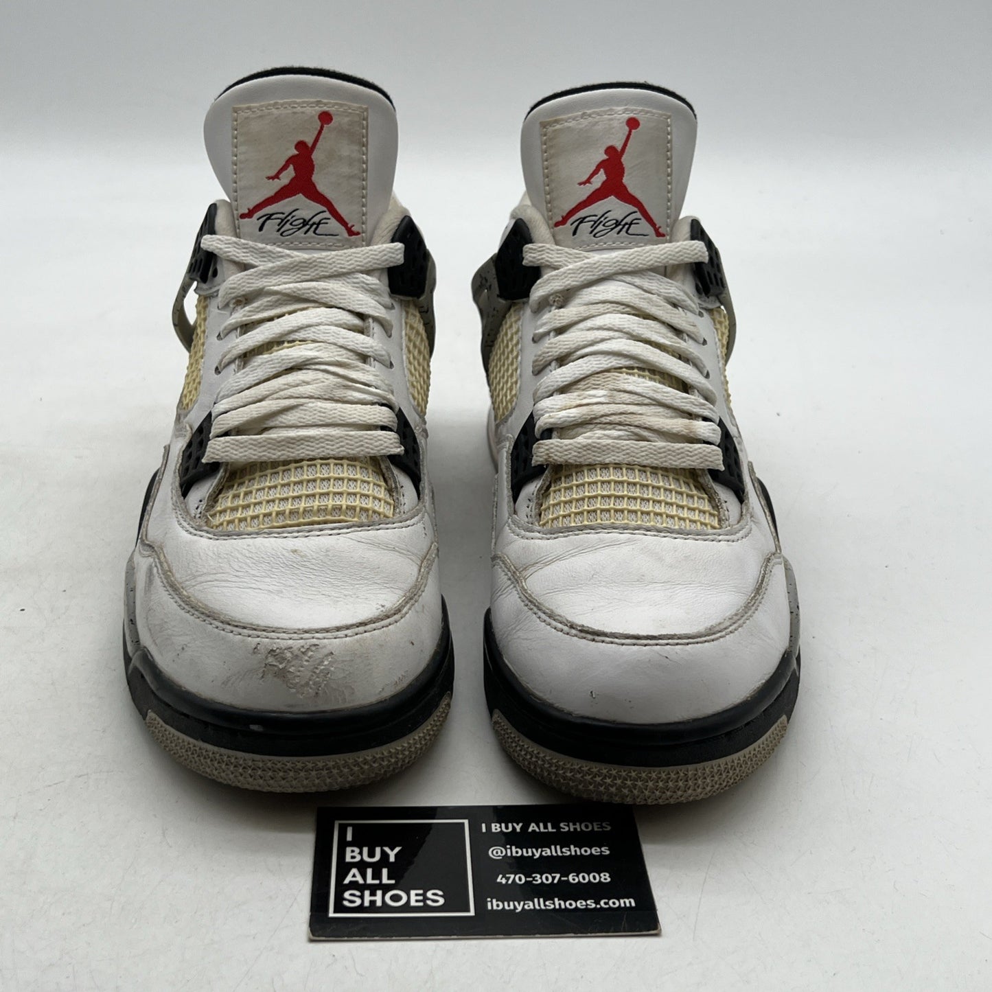 Size 9 - Air Jordan 4 Retro OG Mid White Cement (840606-192)
