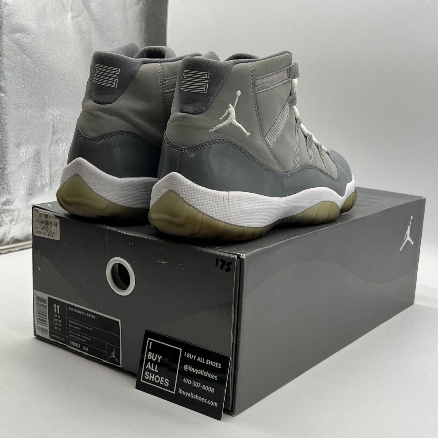 Size 11 - Air Jordan 11 Retro 2010 Cool Grey (378037-001)