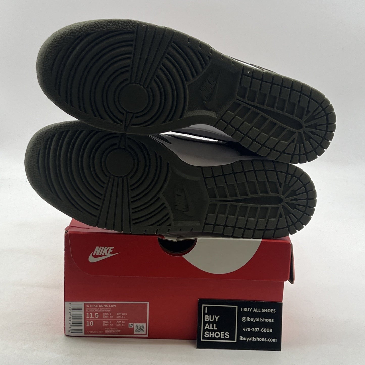 Size 11.5 - Nike Dunk Low Medium Olive W (DD1503-120)