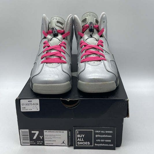 Size 7Y (GS) - Air Jordan 6 Retro Mid Valentines Day (543390-009)