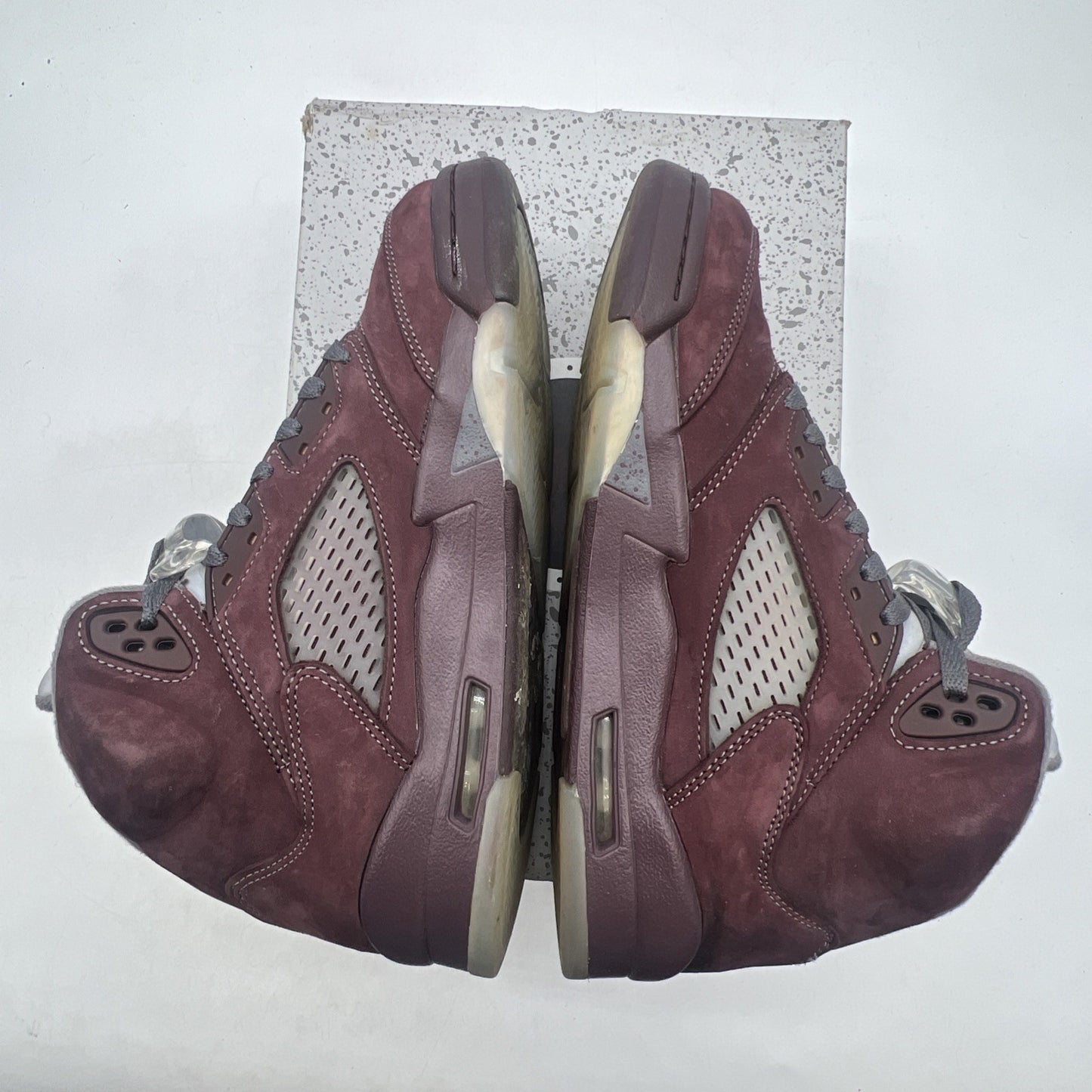 Size 6.5Y - Air Jordan 5 Retro SE 'Burgundy' Grey Suede Leather (FN4233-600)