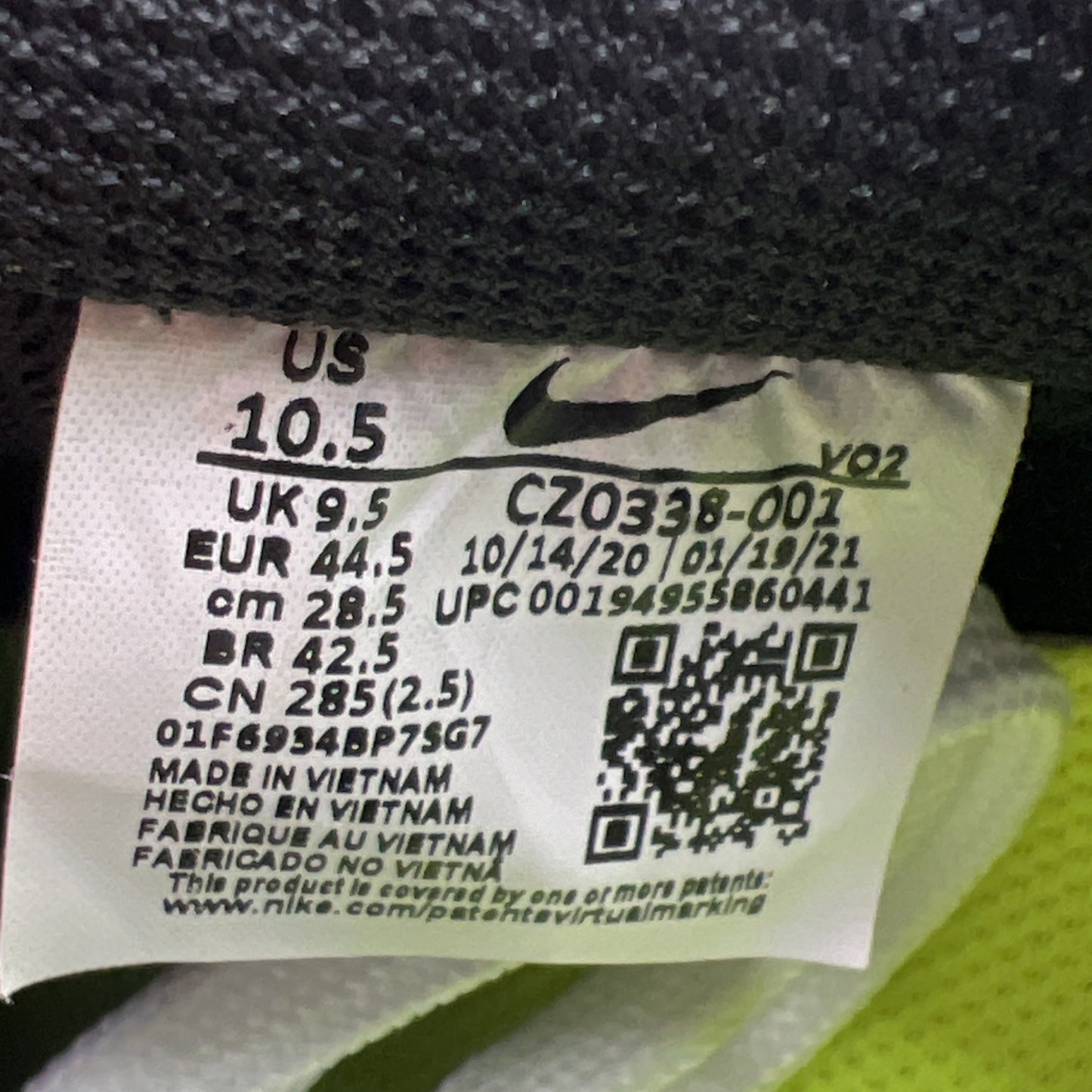 Size 10.5 - Nike Air Force 1 '07 LV8 Pomegranate (CZ0338-001)