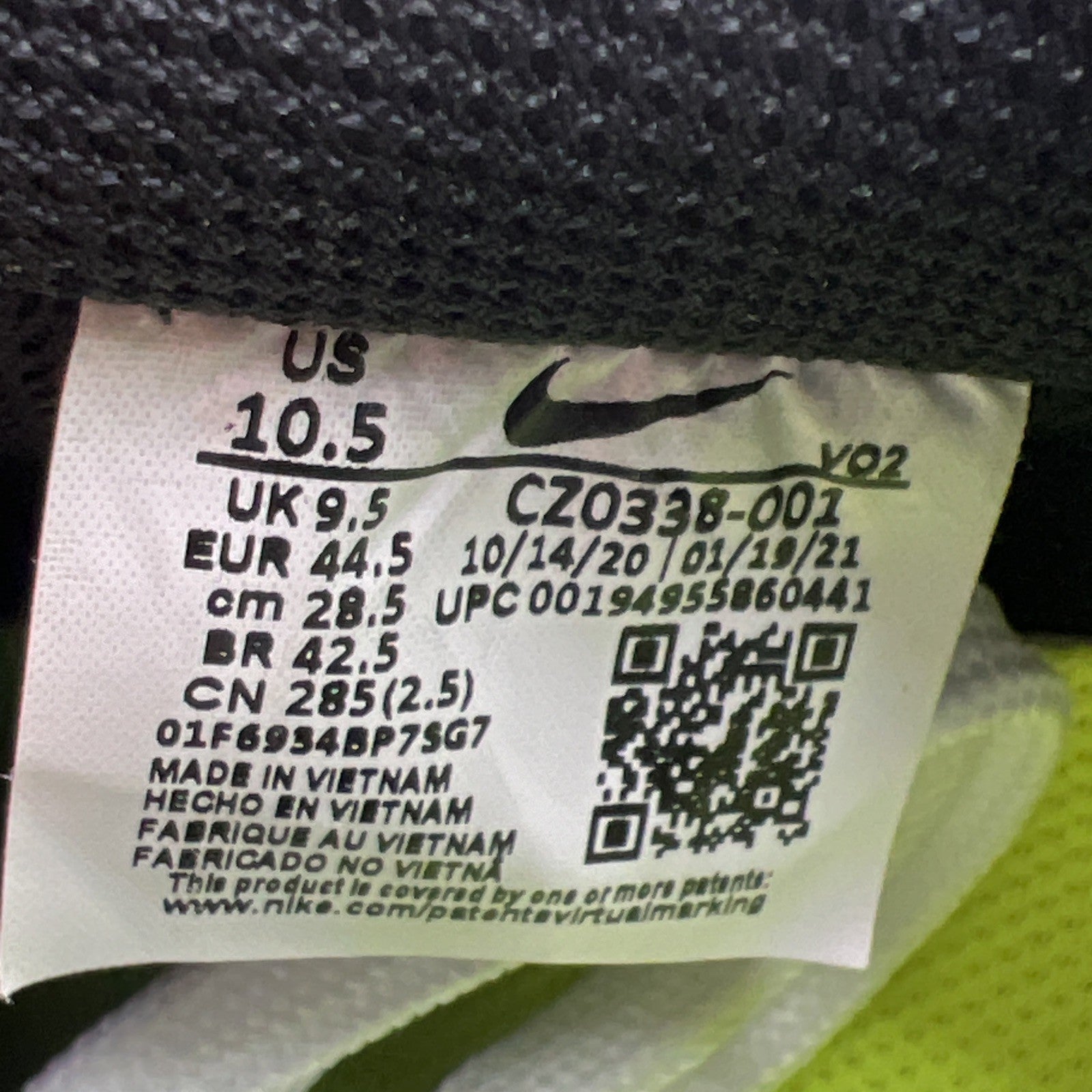 Size 10.5 - Nike Air Force 1 '07 LV8 Pomegranate (CZ0338-001)