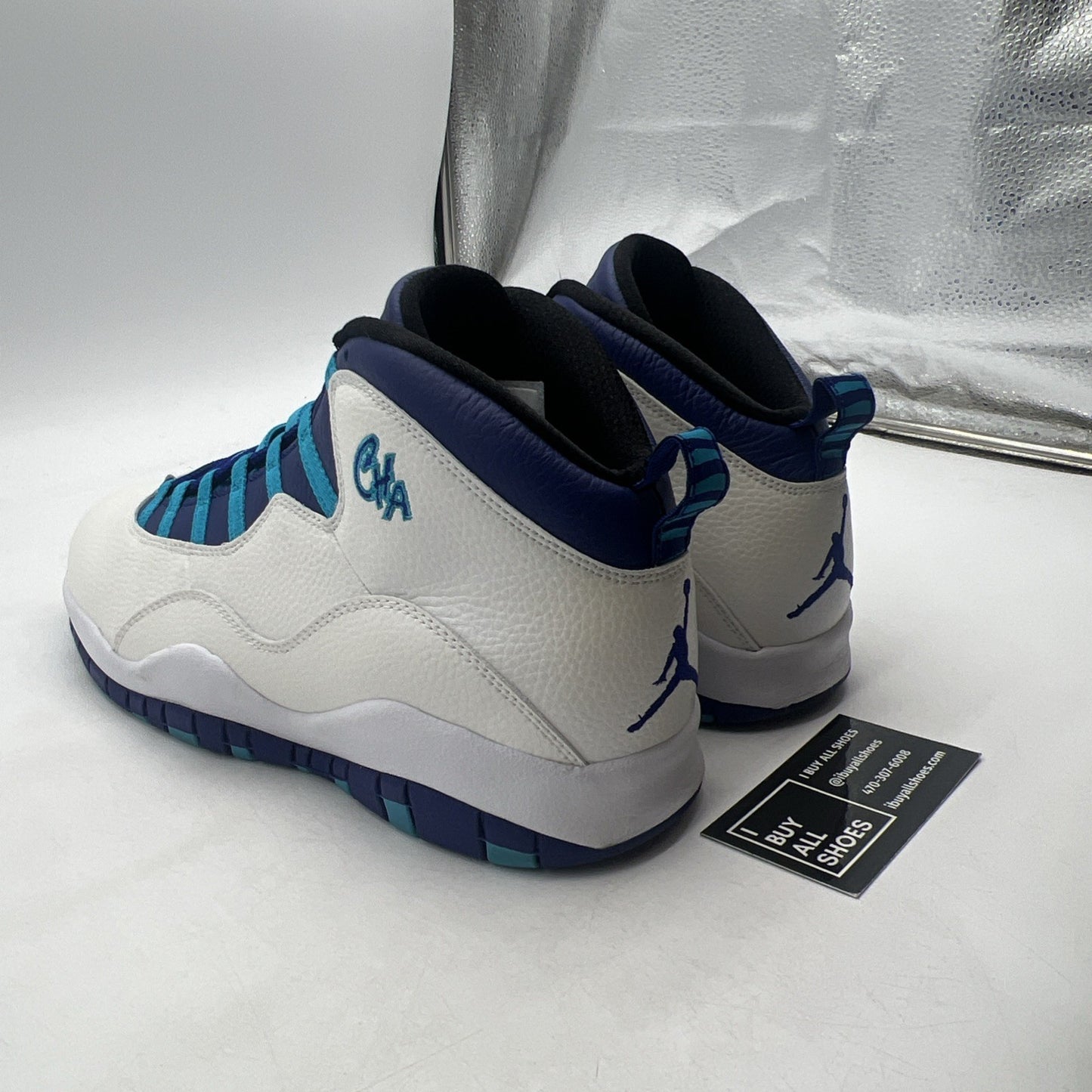 Size 12.5 - Air Jordan 10 Retro Charlotte Hornets (310805-107)