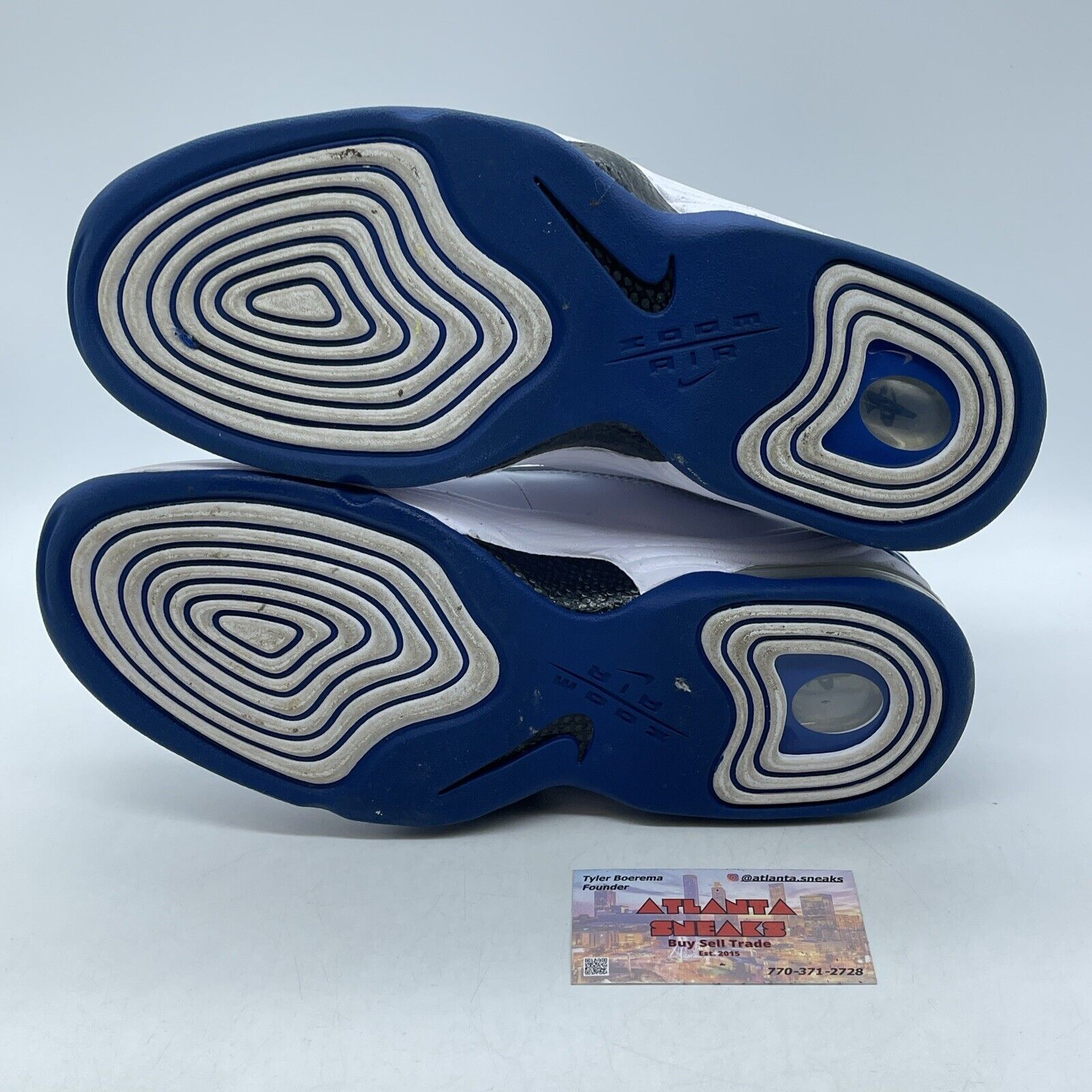 Size 10 - Nike Air Penny 2 QS 2023 Atlantic Blue White Suede  (FN4438-400)