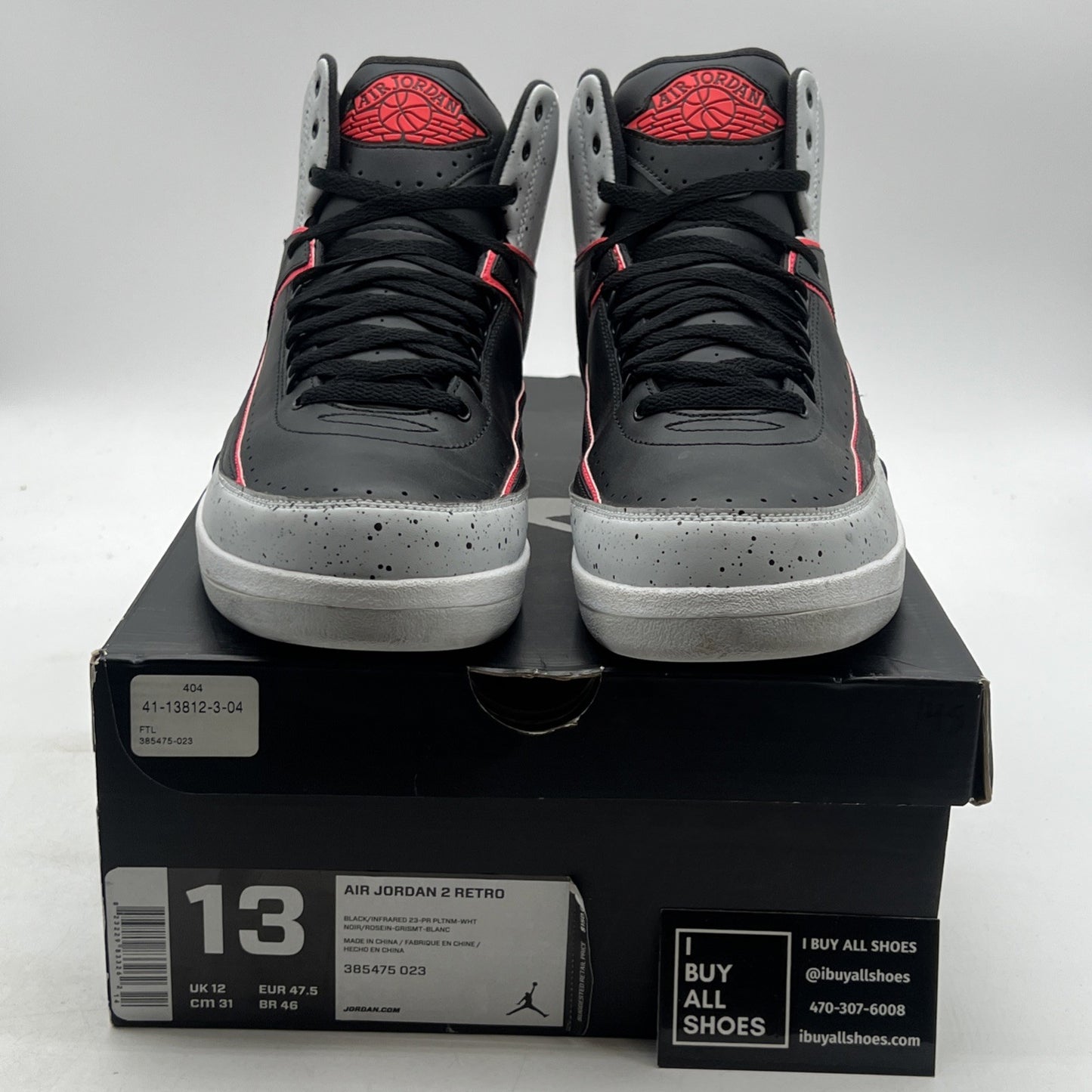 Size 13 - Air Jordan 2 Retro Infrared 23 (385475-023)