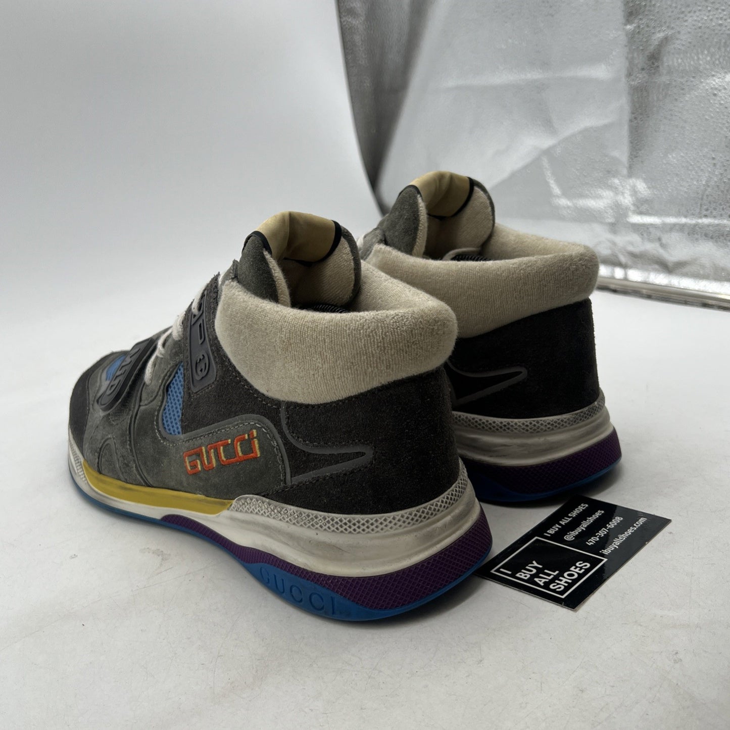 Size 11G - Gucci Ultrapace Mid Black Grey