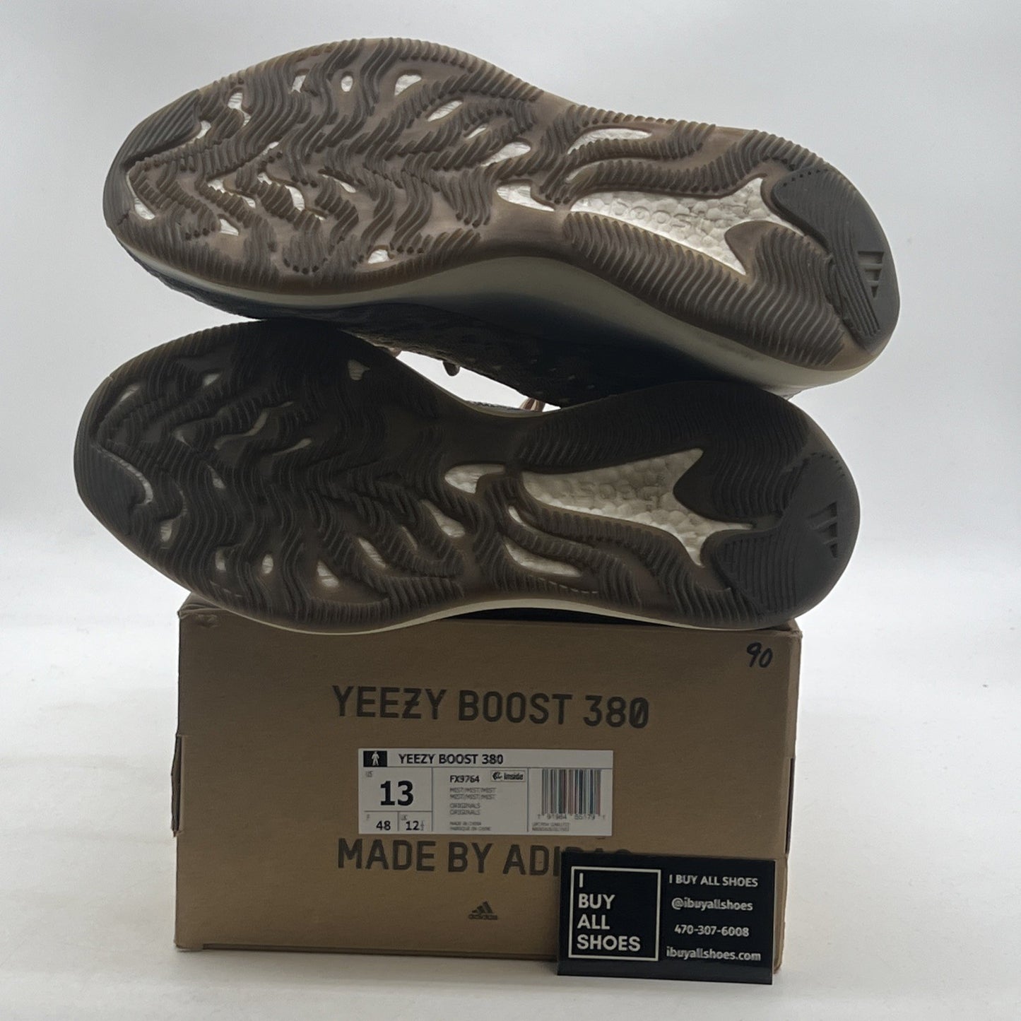 Size 13 - adidas Yeezy Boost 380 Mist Non-Reflective (FX9764)