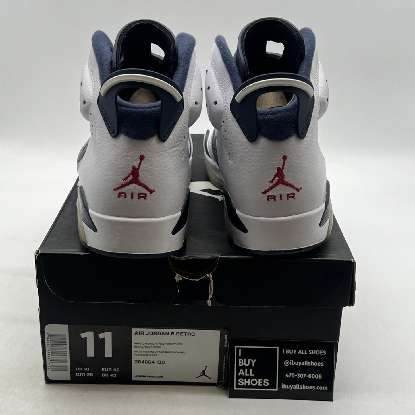 Size 11 - Air Jordan 6 Retro 2012 Olympic (384664-130)