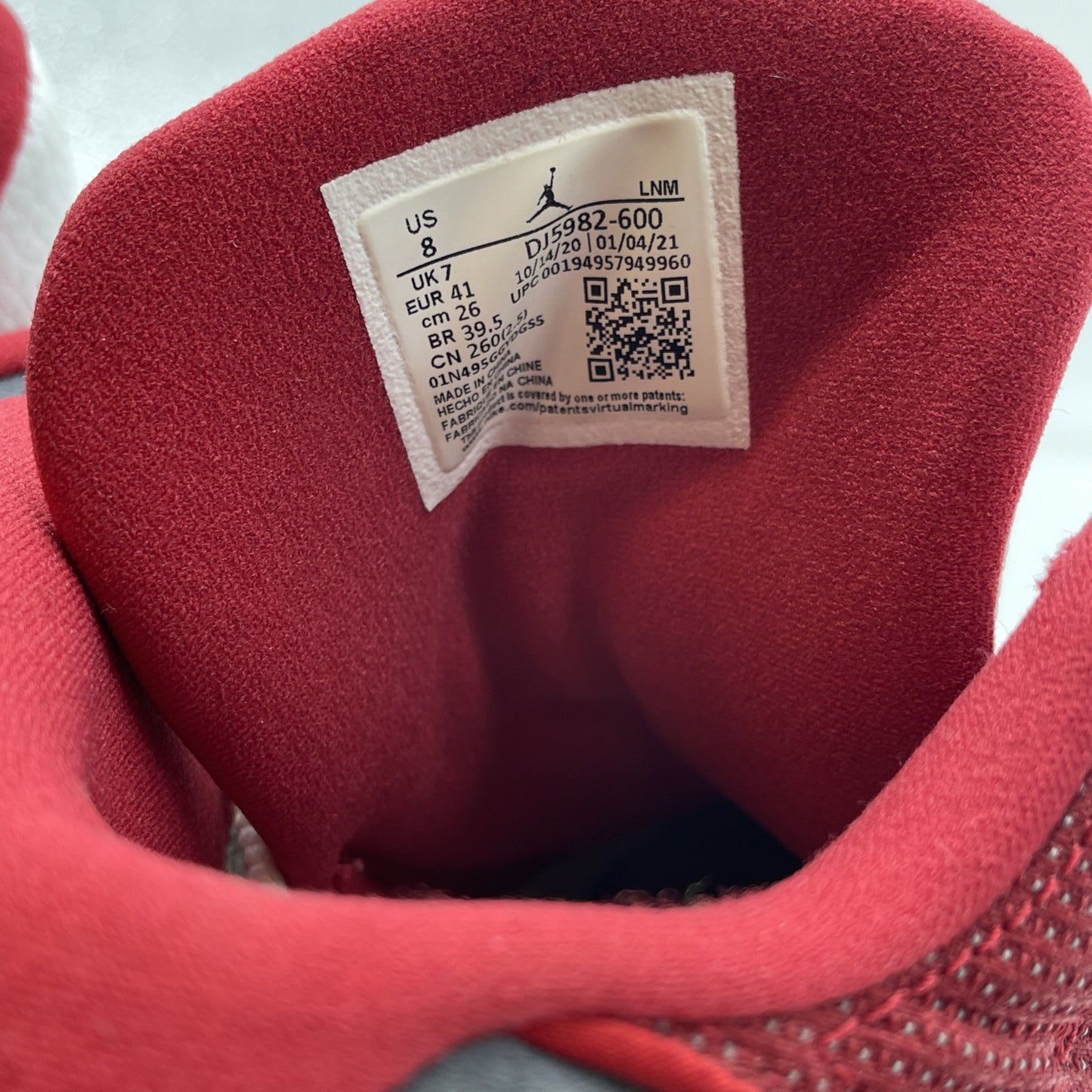 Size 8 - Jordan 13 Gym Red Flint Grey White Suede Leather (DJ5982600)