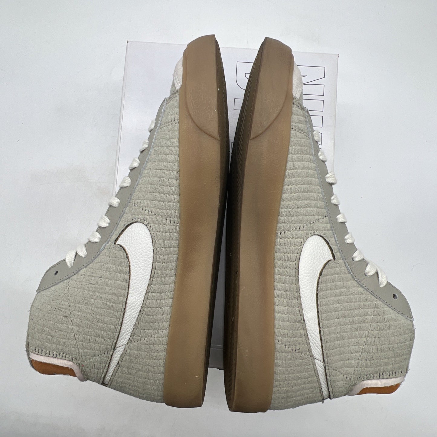 Size 10 - Nike By You ID Blazer Mid 77 Tan Gum Swoosh 2021 (DJ4859-991)