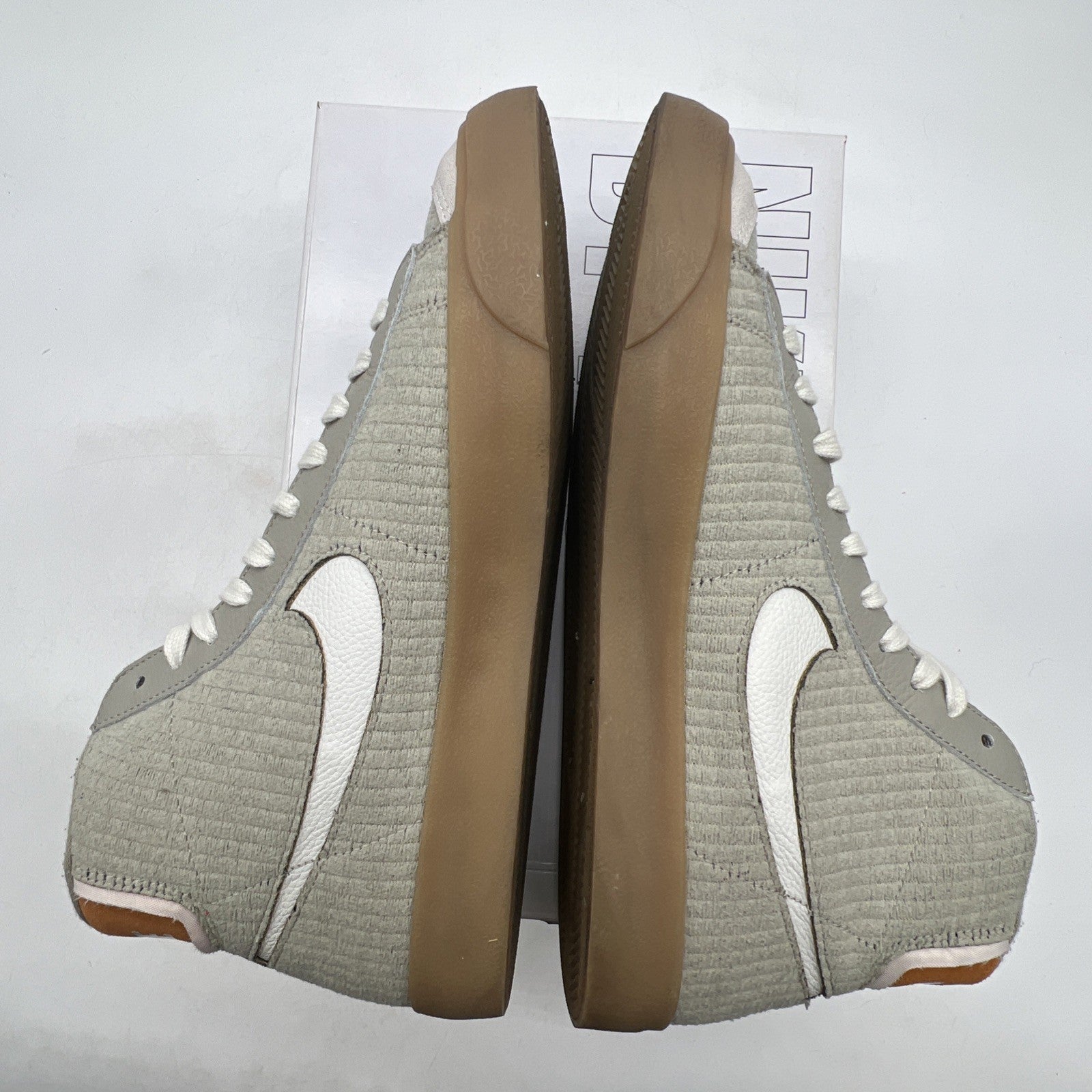 Size 10 - Nike By You ID Blazer Mid 77 Tan Gum Swoosh 2021 (DJ4859-991)
