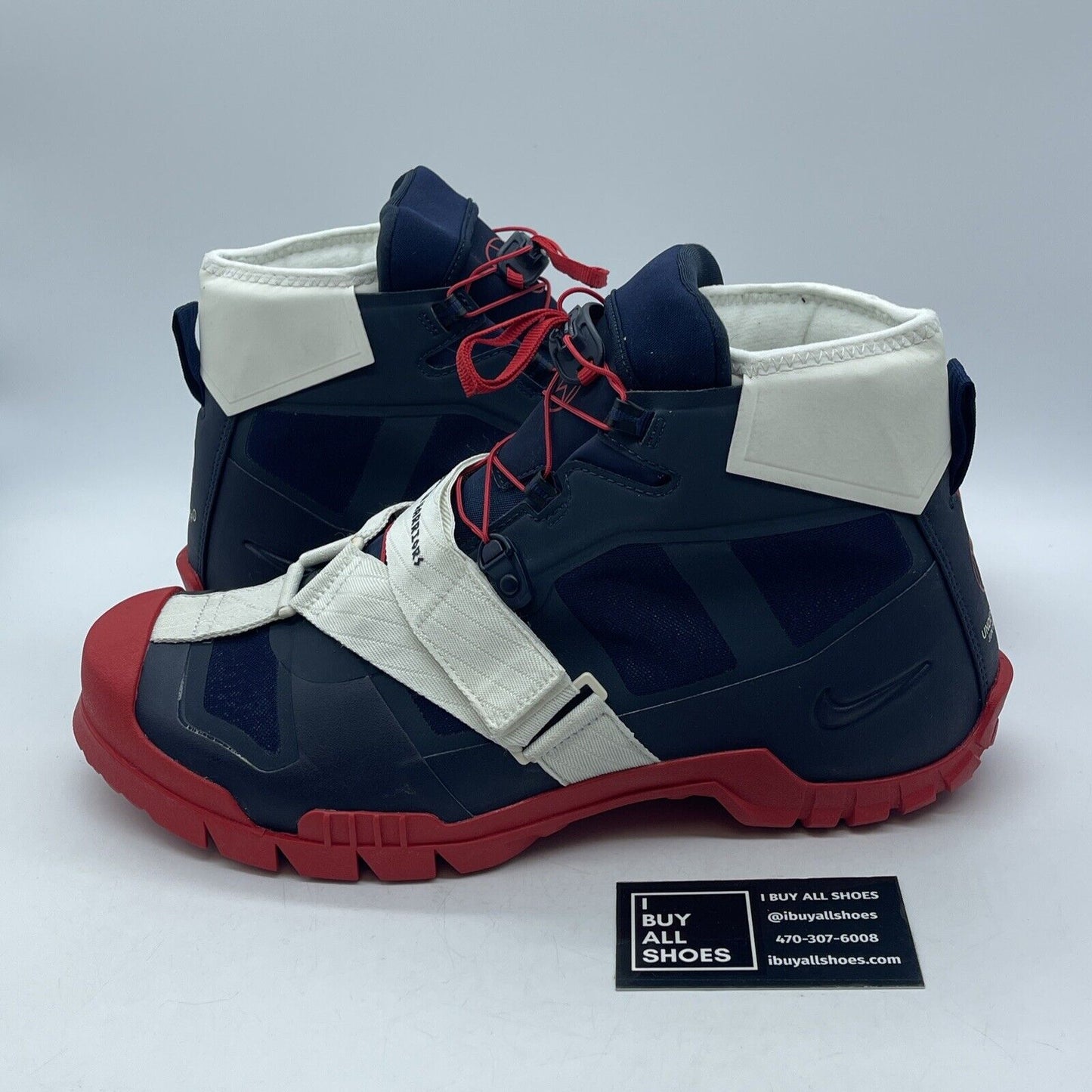 Size 11.5 - Nike X SFB Mountain/Undercover Boots Blue Red suede (BV4580 400)