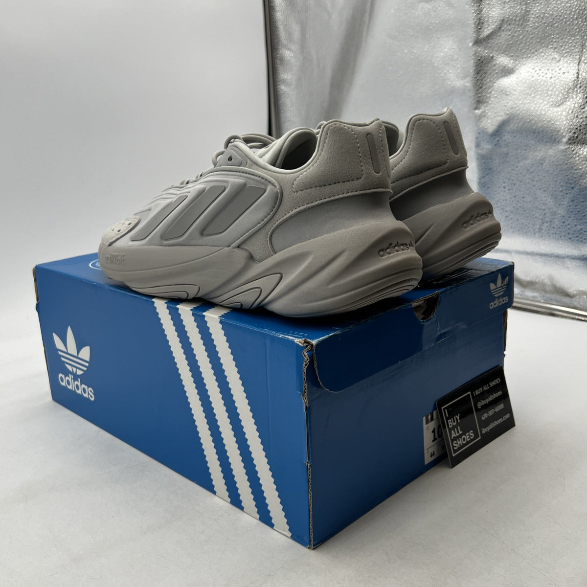 Size 10 - Adidas Ozelia Triple Grey (H04252)