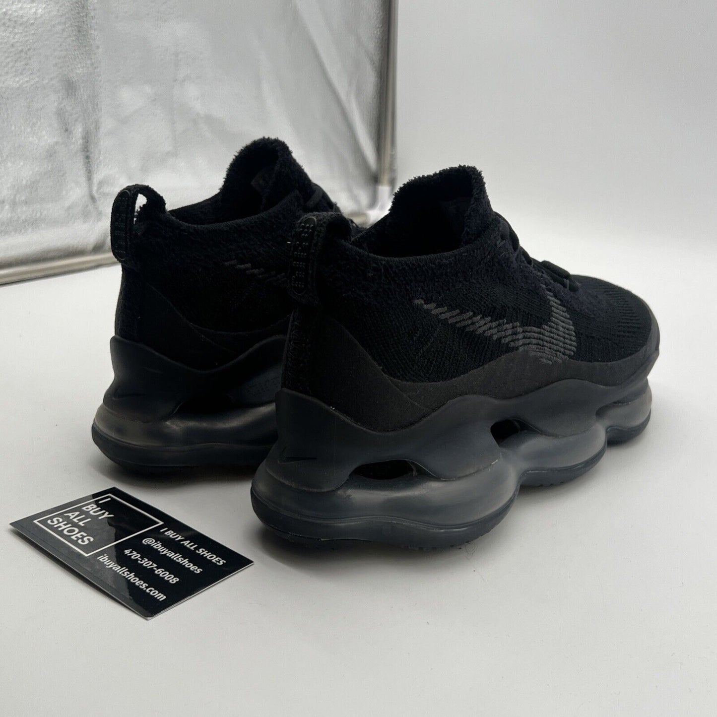 Size 8 - Nike Air Max Scorpion Flyknit Triple Black (DJ4701-003)