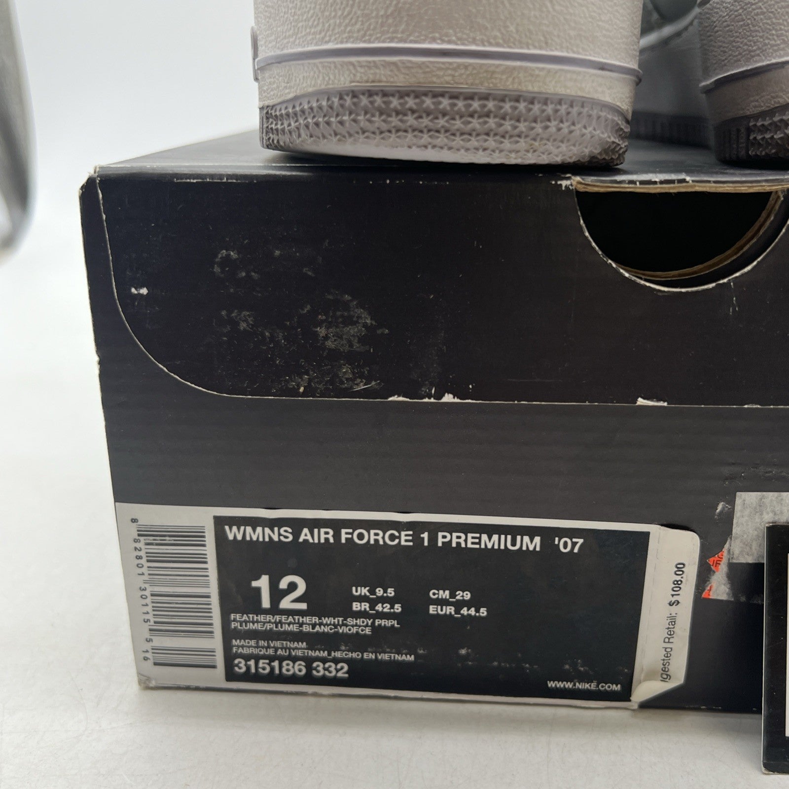 Size 12 - Nike Air Force 1 '07 Low Gray W (315186-332)