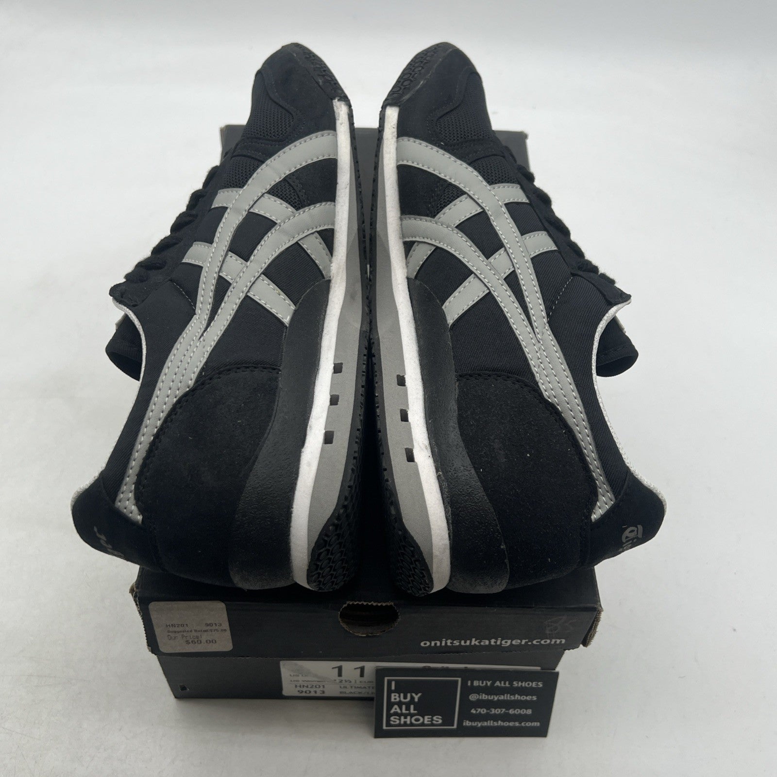 Size 11 - Onitsuka Tiger SERRANO Sneakers Unisex Black / Light Grey (HN201-9013)
