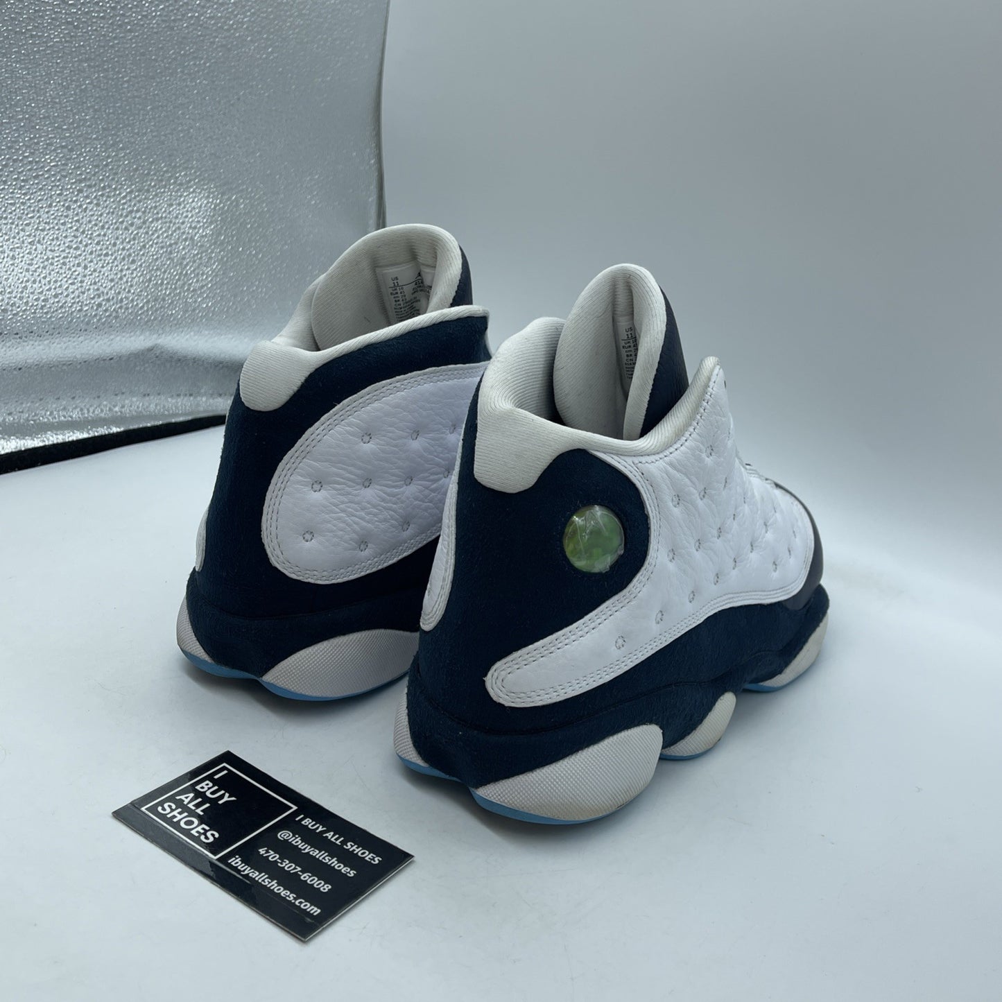 Size 11 - Jordan 13 Retro Obsidian Blue White Suede Leather (414571-144)