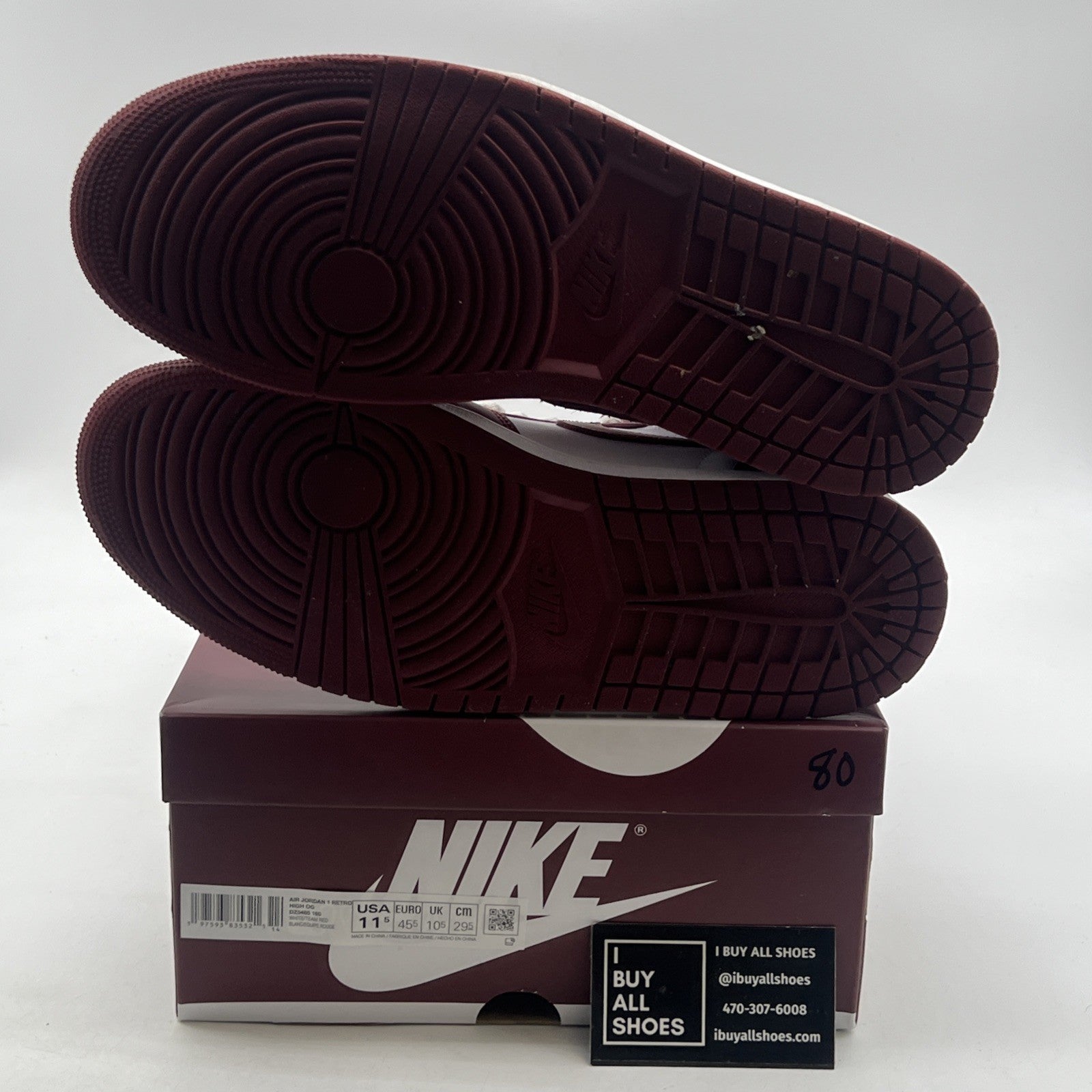 Size 11.5 - Air Jordan 1 Retro OG High Artisanal Red (DZ5485-160)