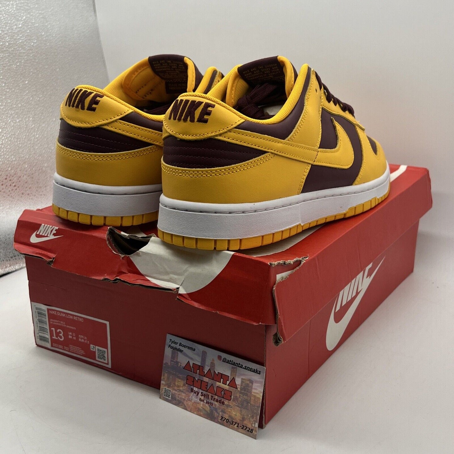 Size 13 - Nike Dunk Low Retro Arizona State Sun Devils 2022 White (DD1391-702)