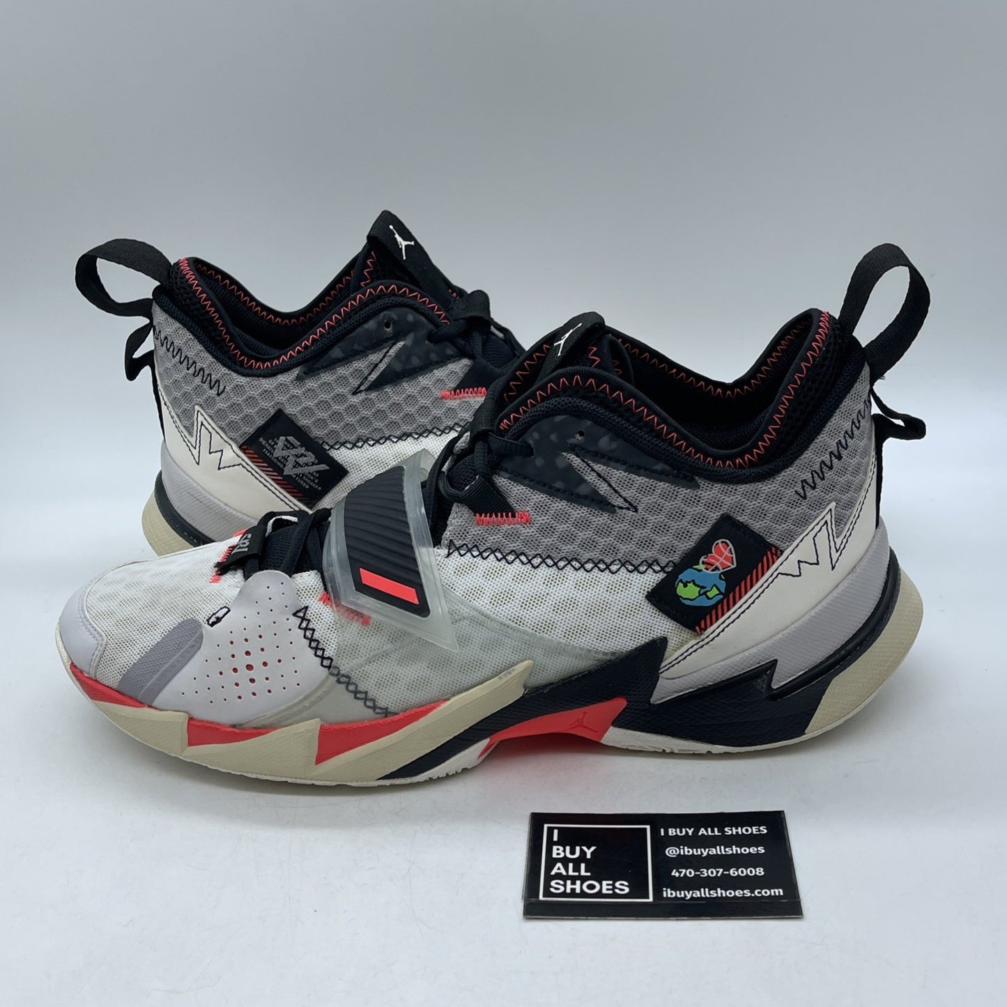 Size 13 - Jordan Why Not Zer0.3 UNITE White Black Suede Leather (CD3003-101)