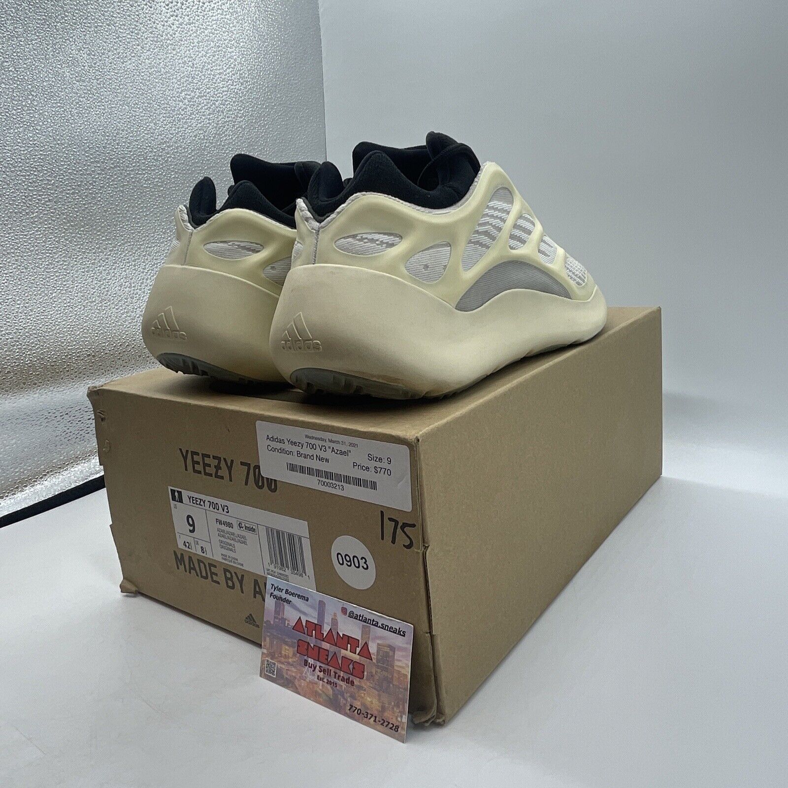 Size 9 - adidas Yeezy Boost 700 V3 Azael Black (FW4980)