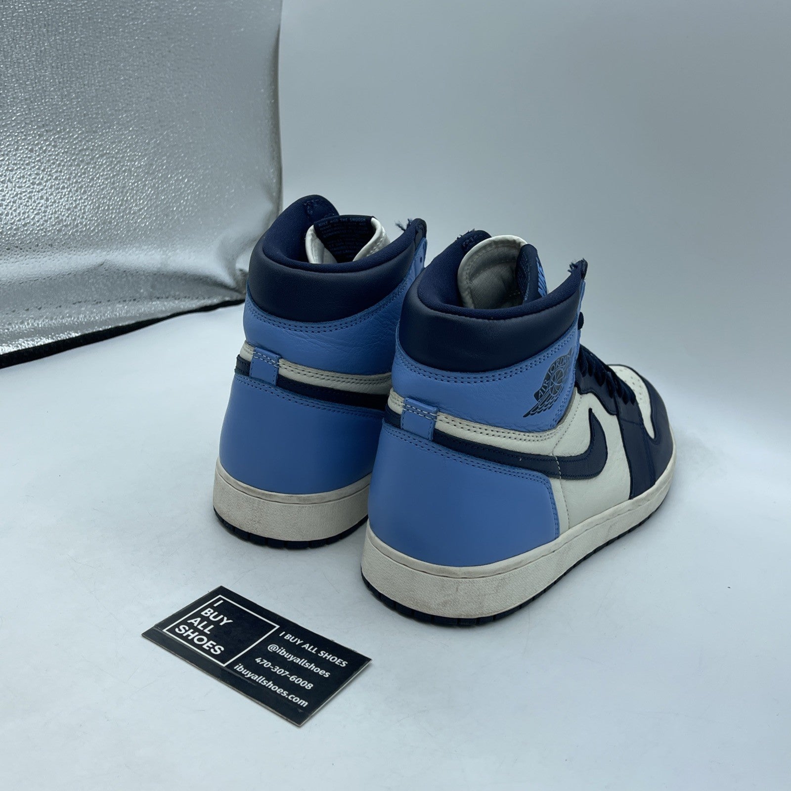 Size 12 - Air Jordan 1 Retro OG High Obsidian UNC (555088-140)