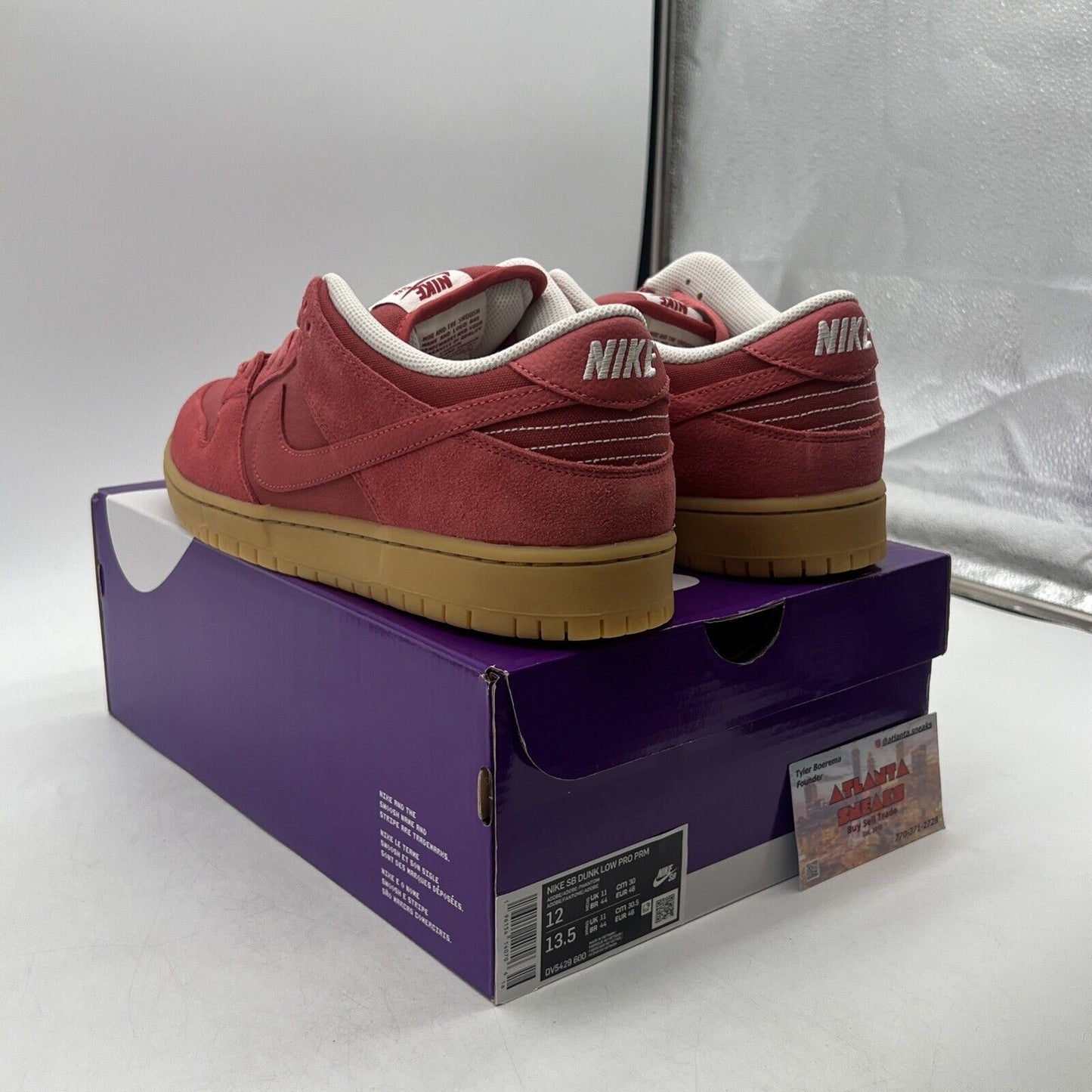 Size 12 - Nike Dunk Low SB Adobe 2023 Suede Gum (DV5429-600)