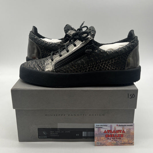 Size 8.5 - Giuseppe Zanotti Brayden Python Embossed Mens Trainers