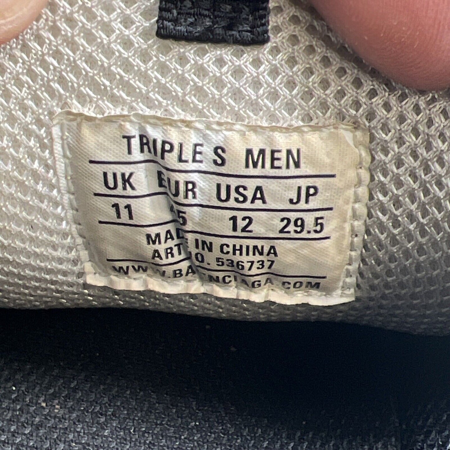 Size 12 - BALENCIAGA Low Cut Sneakers GRN 536737