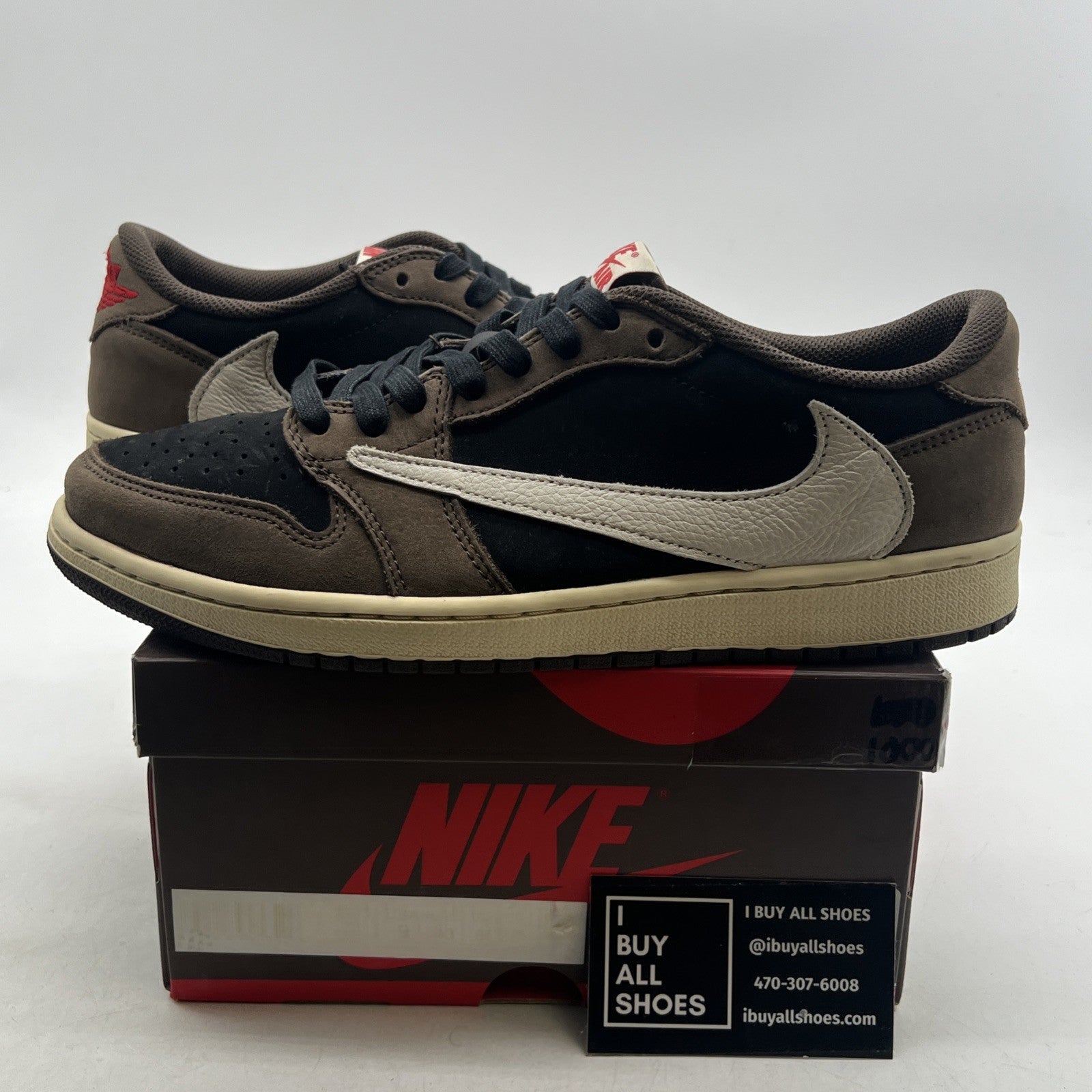 Size 9.5 - Air Jordan 1 x Travis Scott Low Mocha (CQ4277-001)