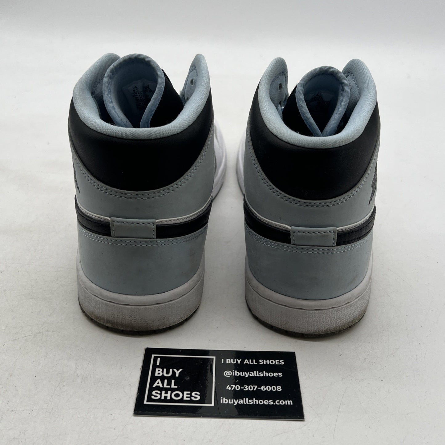 Size 9.5 - Air Jordan 1 Mid SE White Ice Blue (DV1308-104)