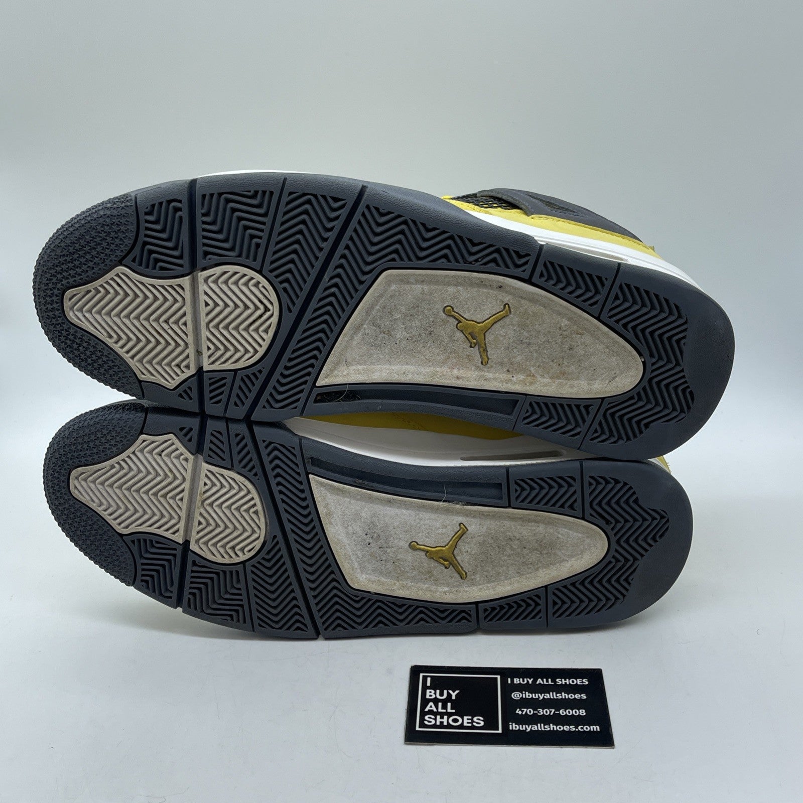 Size 11.5 - Jordan 4 Retro Mid Lightning Grey Yellow Suede (CT8527-700)