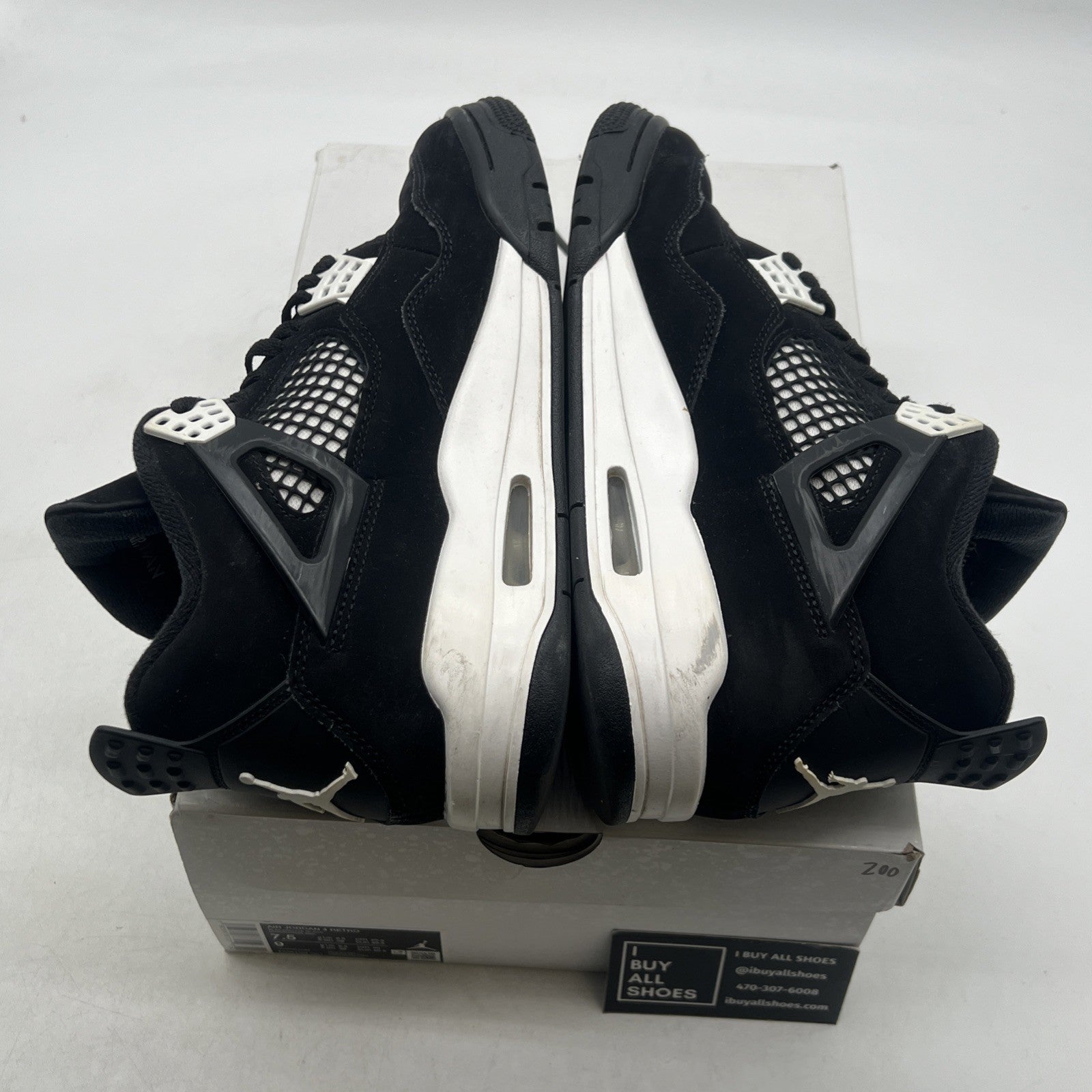 Size 7.5 - Air Jordan 4 Retro White Thunder (FQ8138-001)