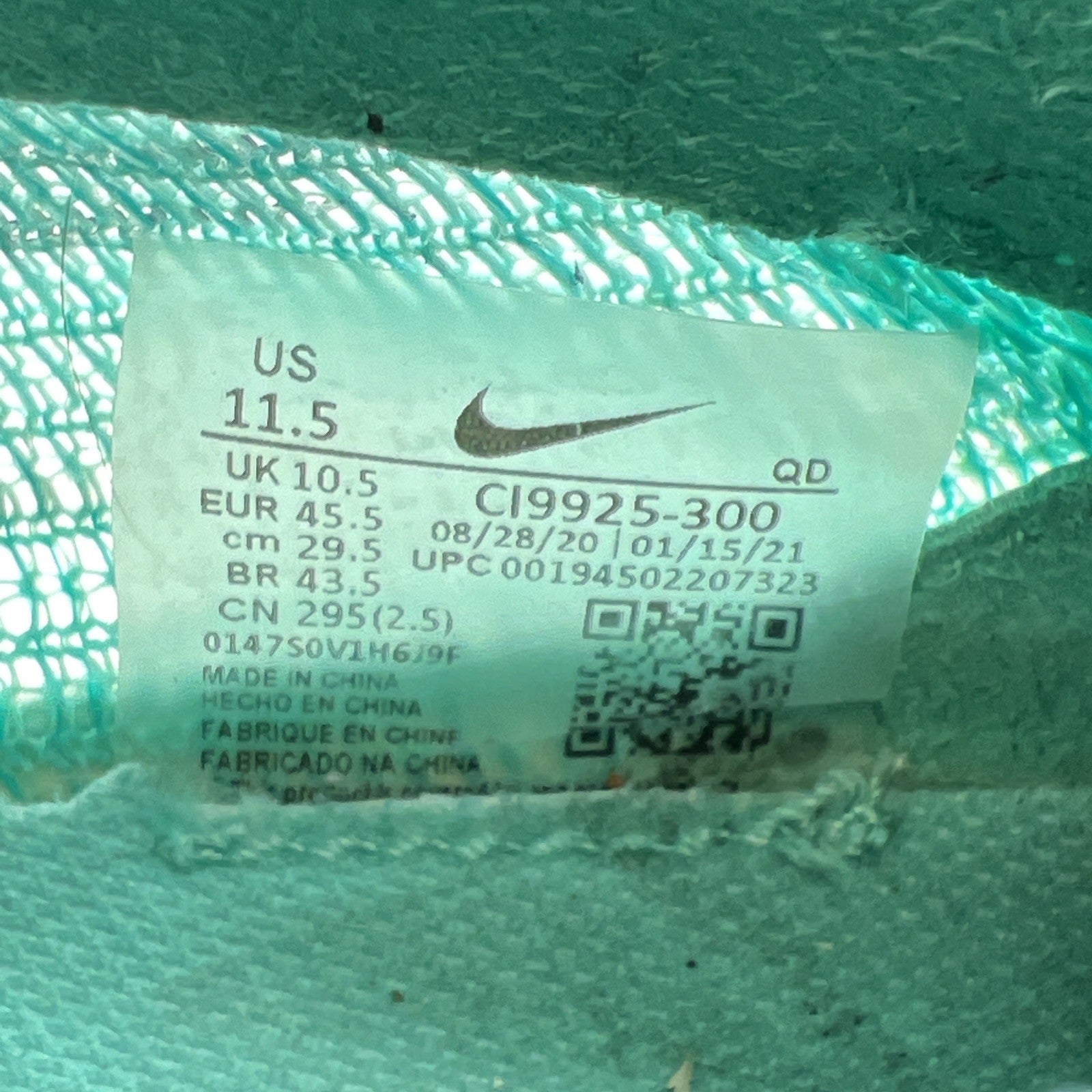 Size 11.5 - Nike Air Zoom Alphafly Next% Hyper Turquoise (CI9925-300)