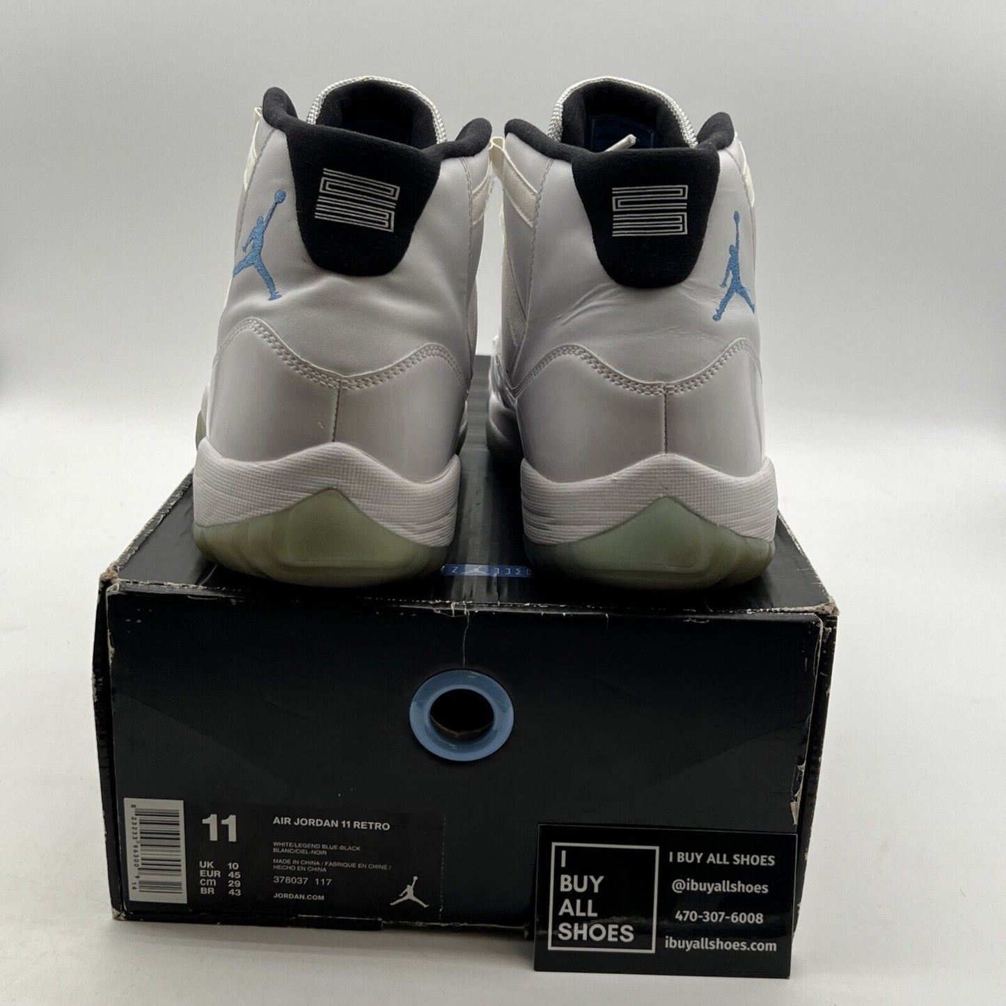 Size 11 - Air Jordan 11 Retro High Legend Blue (378037-117)