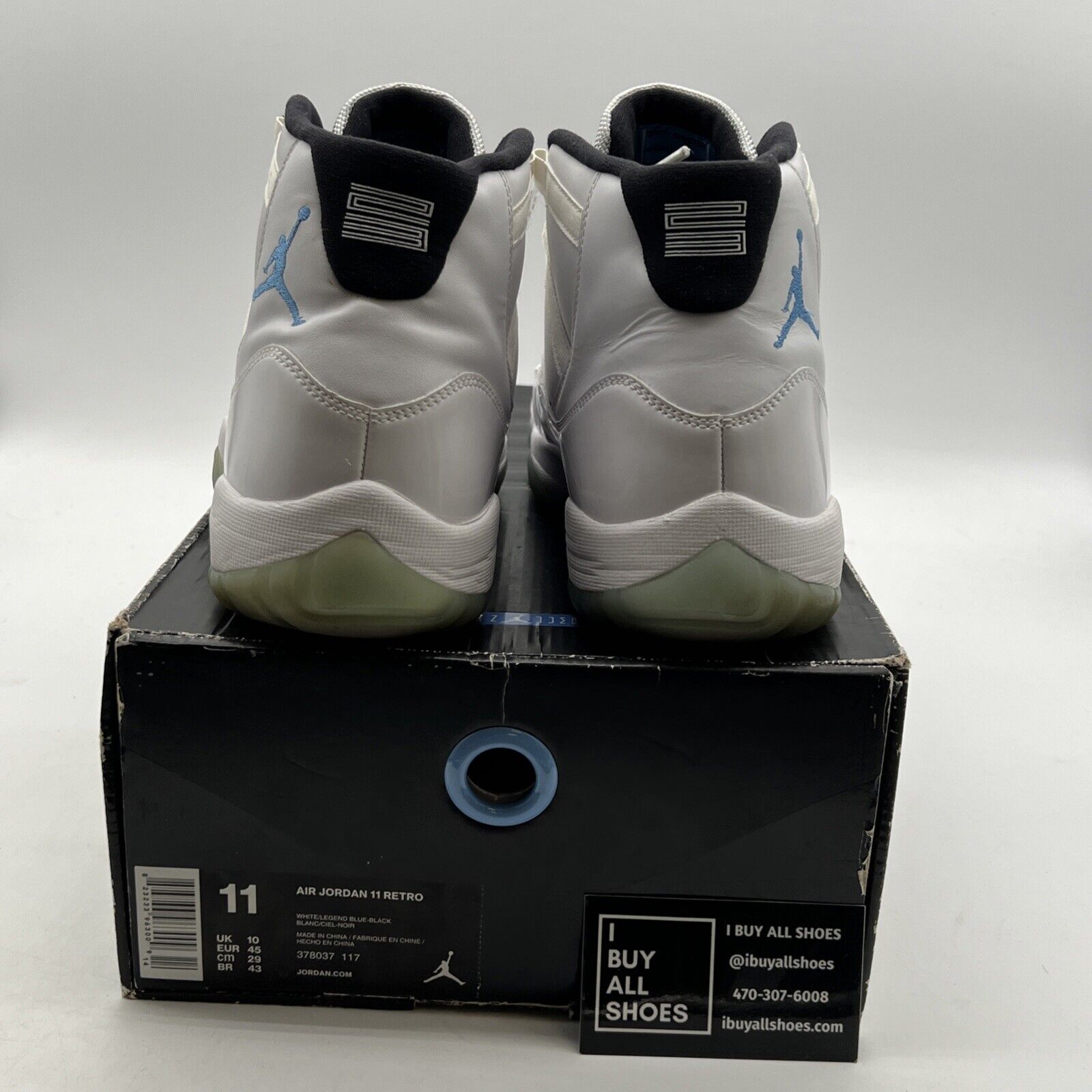 Size 11 - Air Jordan 11 Retro High Legend Blue (378037-117)
