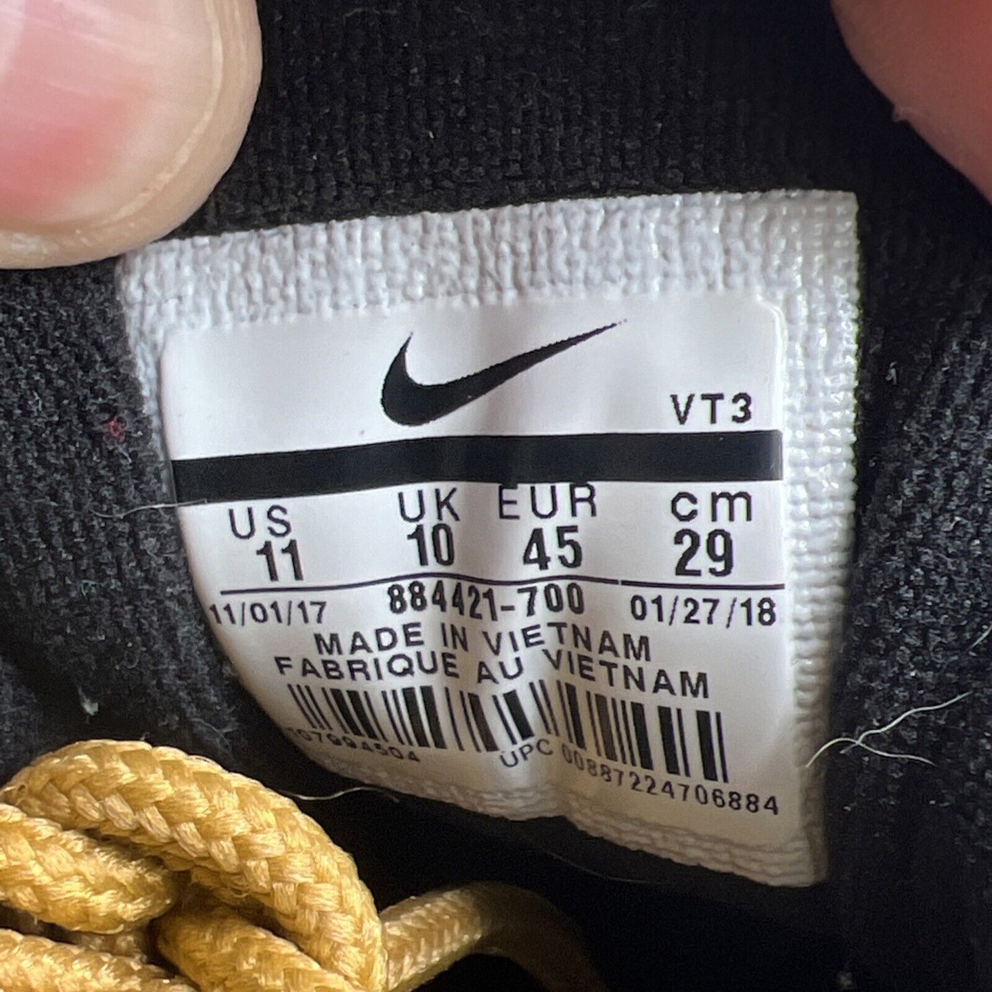 Size 11 - Nike Air Max 97 OG QS Metallic Gold (884421-700)