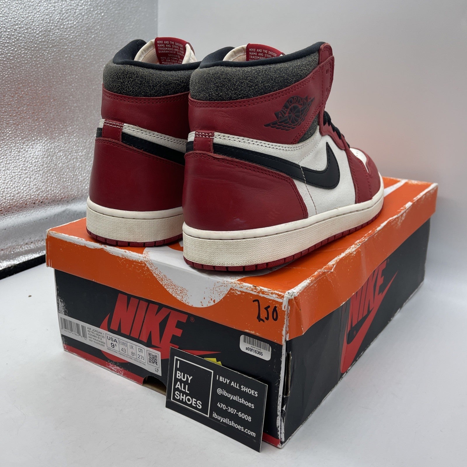Size 9.5 - Jordan 1 Retro High OG Chicago Reimagined Lost & Found (DZ5485-612)