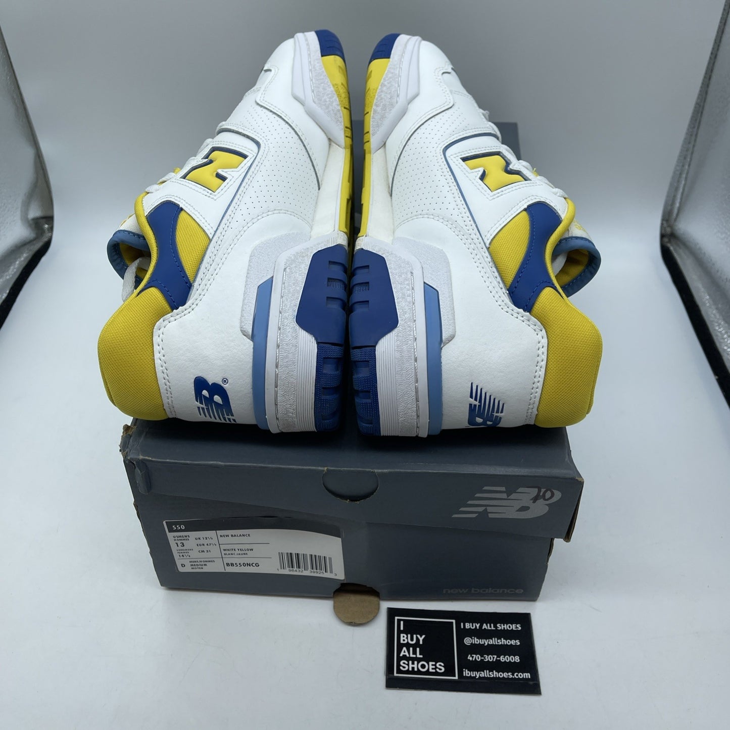 Size 13 - New Balance 550 Honeycomb Heritage Blue White Leather (BB550NCG)