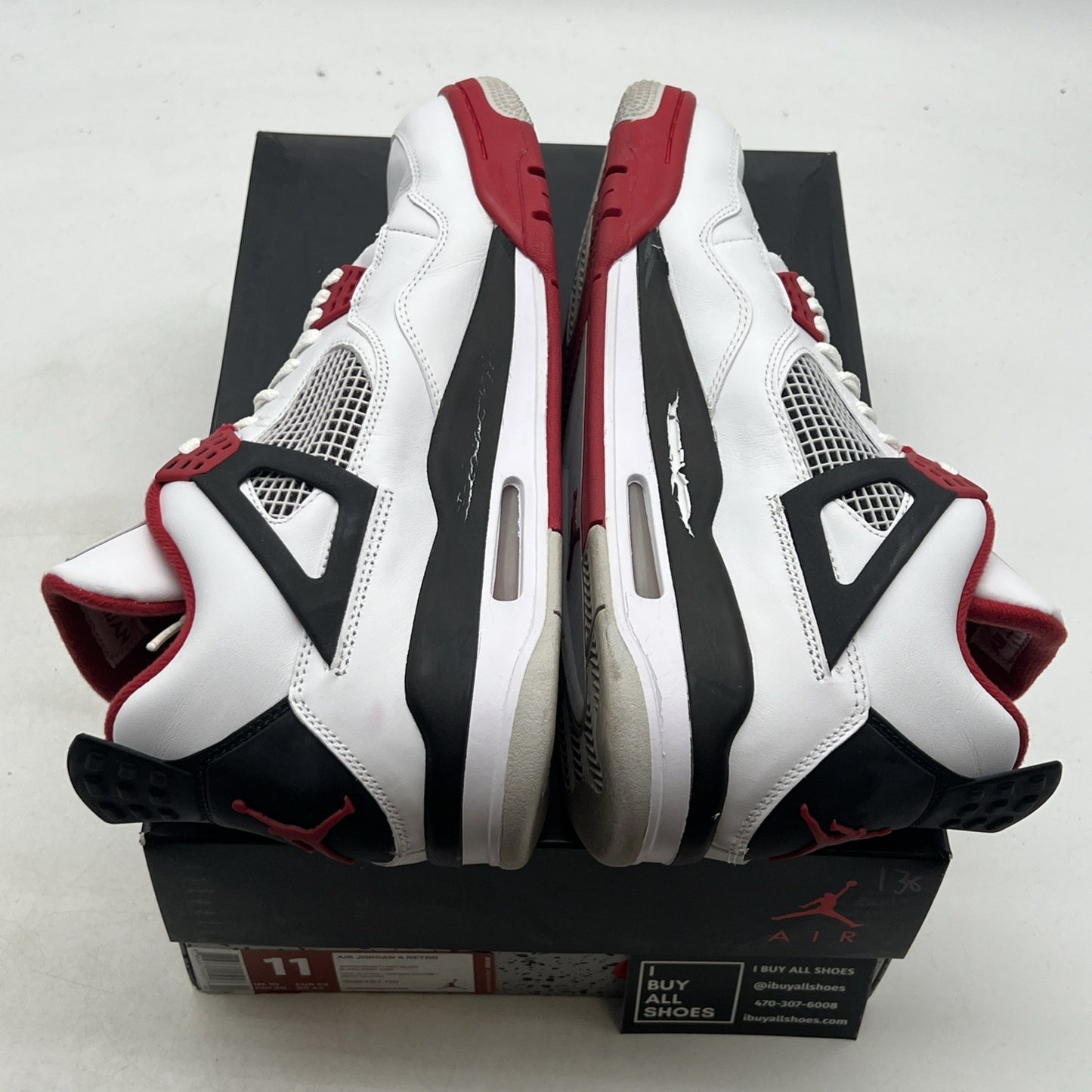Size 11 - Air Jordan 4 Retro Fire Red 2012 (308497-110)