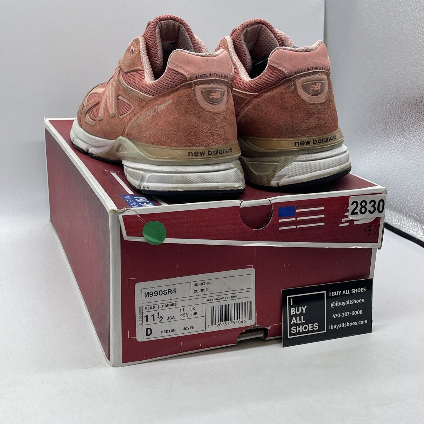 Size 11.5 - New Balance 990v4 Made in USA Sunrise Rose Suede (M990SR4)