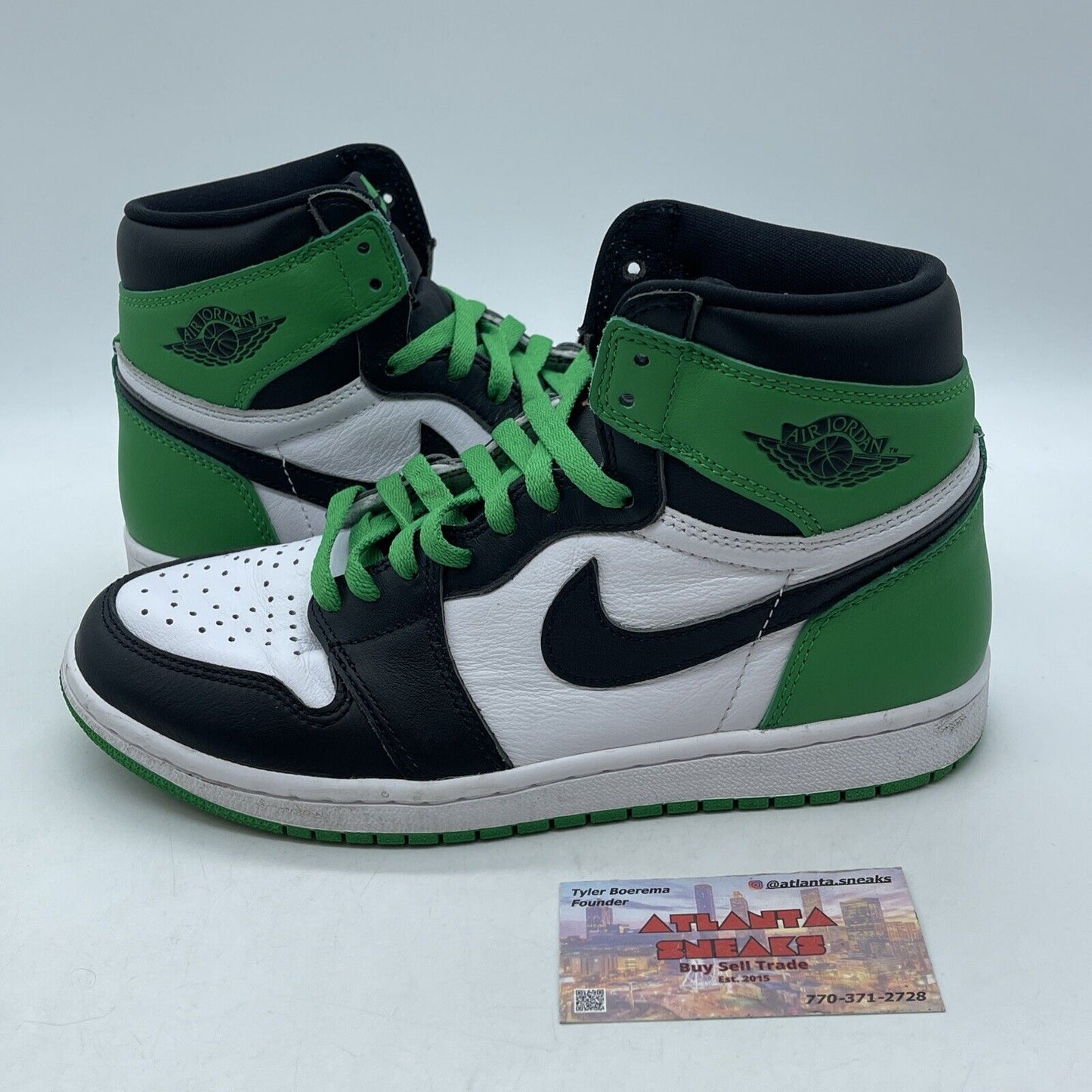 Size 6.5 - Air Jordan 1 Retro OG High Lucky Green White Black (DZ5485-031)