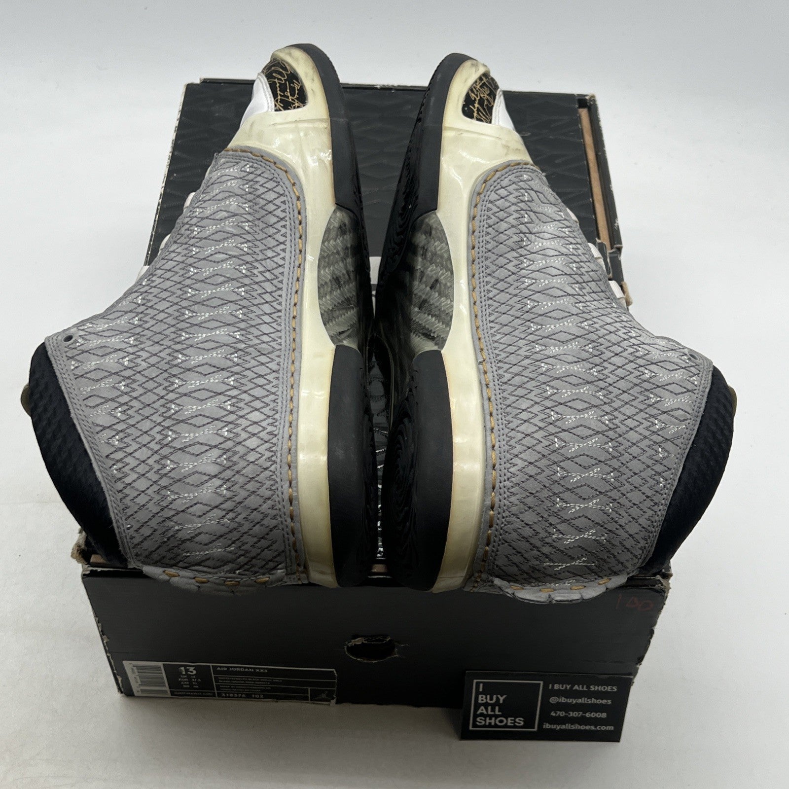 Size 13 - Air Jordan 23 OG White Stealth (318376-102)