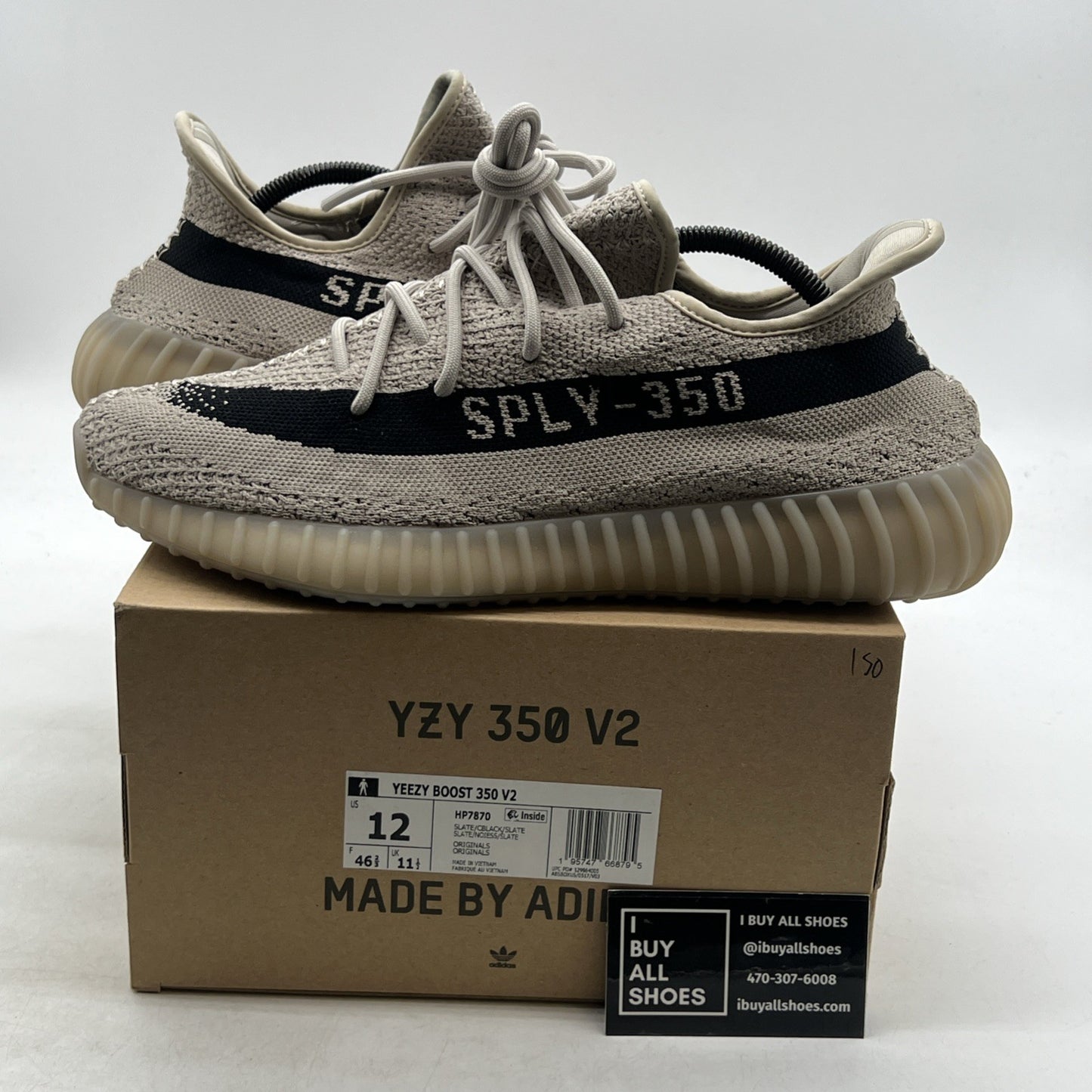 Size 12 - adidas Yeezy Boost 350 V2 Low Slate (HP7870)