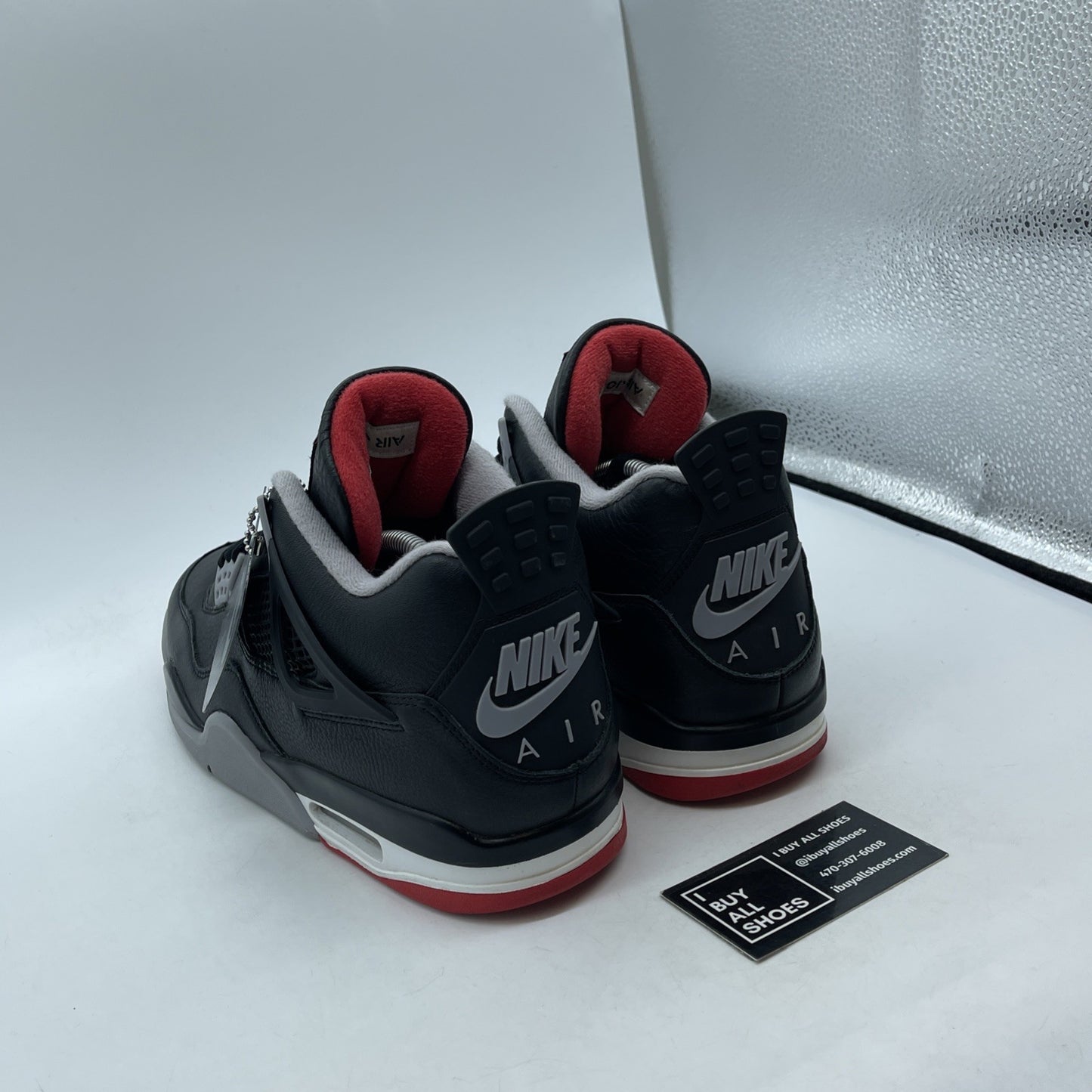 Size 11.5 - Jordan 4 Retro OG Mid Bred 2019 Black Leather (FV5029-006)